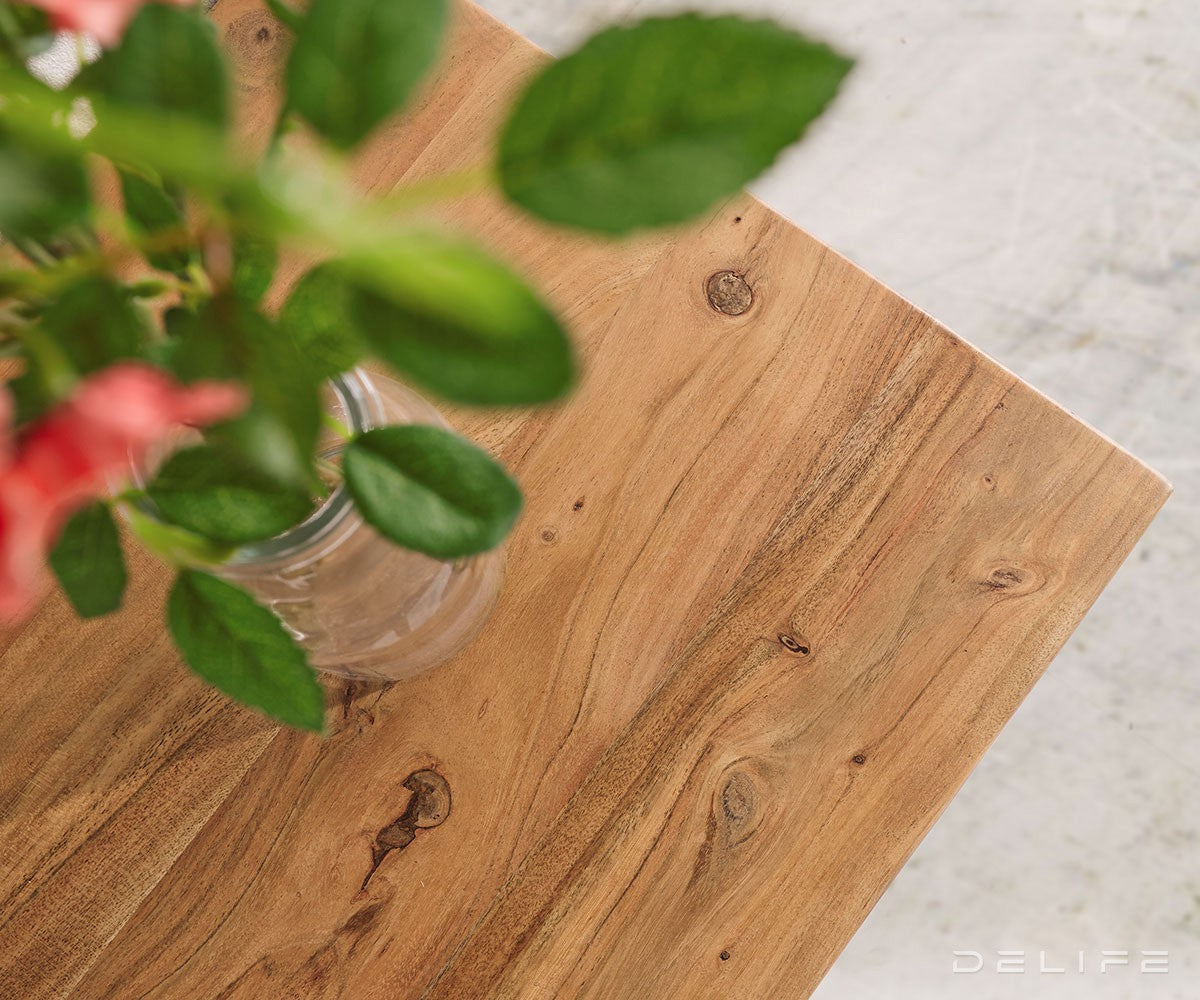 Komoda Live Edge, 3 ladice, 1 pretinac, Materijal: Bagrem