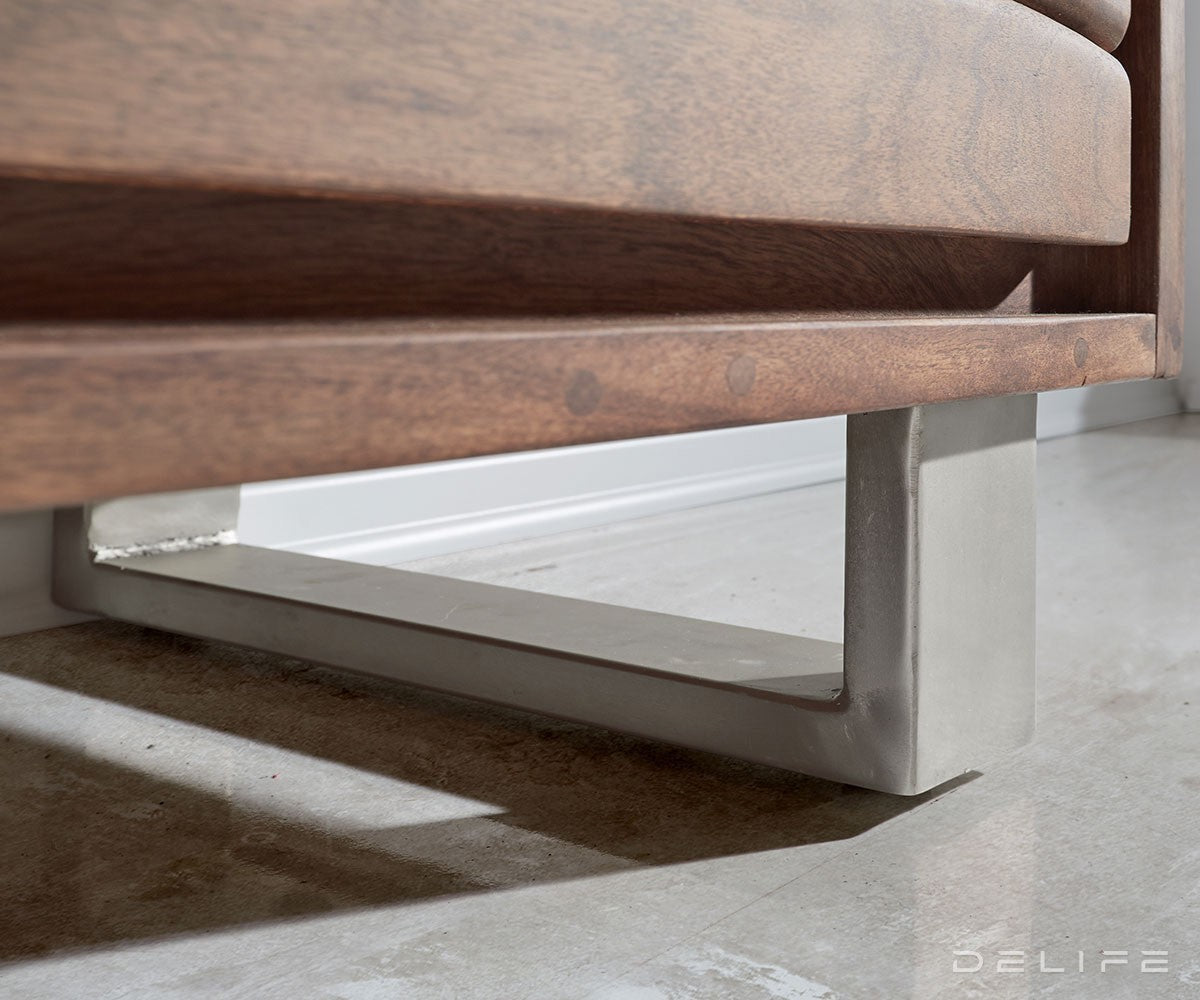 Komoda Live Edge, 3 ladice, 1 pretinac, Materijal: Bagrem