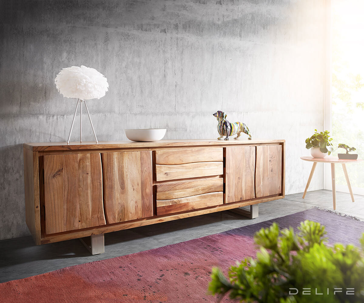 Komoda Live Edge, 200x45cm, Materijal: Bagrem