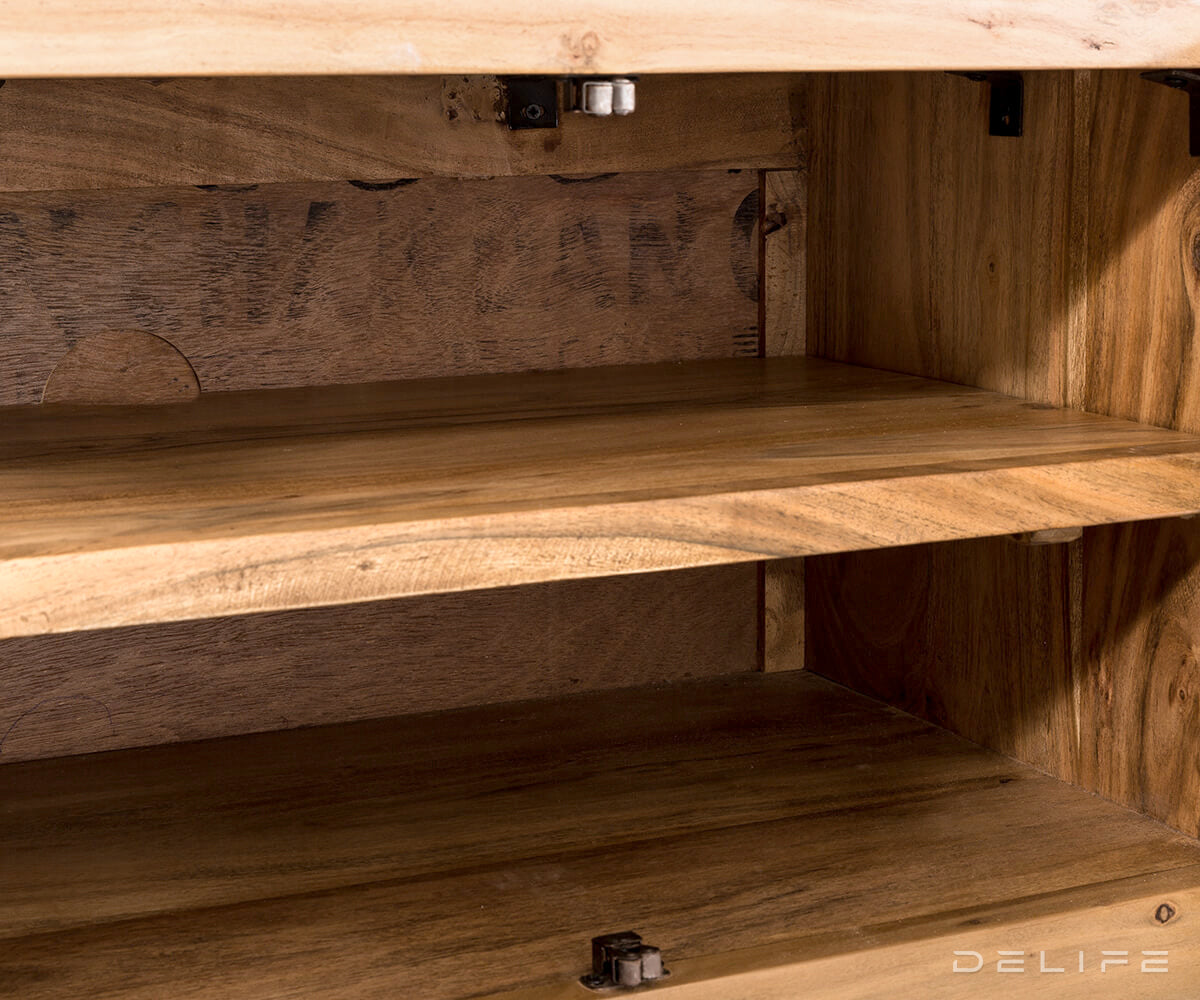 Komoda Live Edge 220x46cm, Materijal: Bagrem