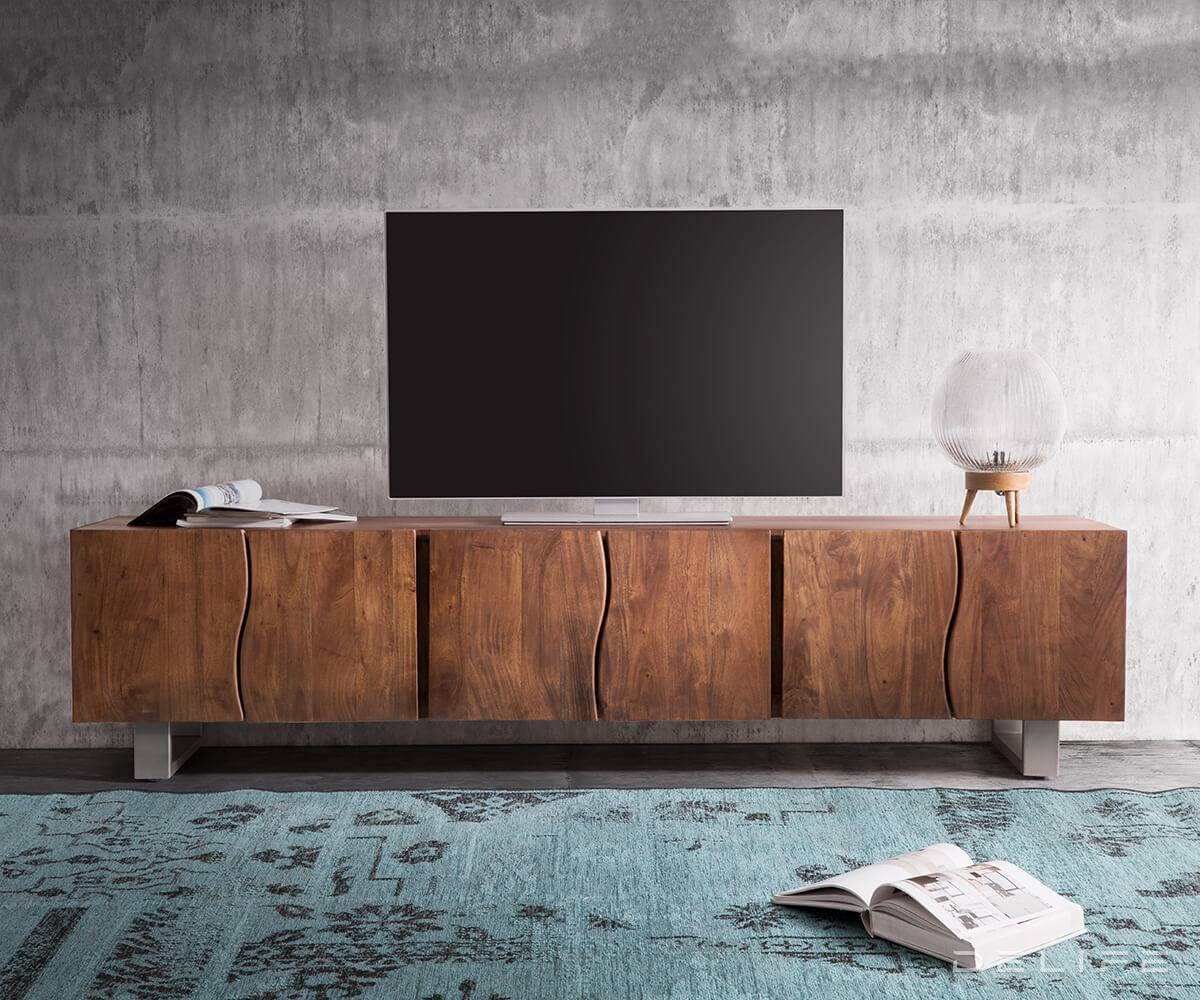 Komoda Live Edge 220x46cm, Materijal: Bagrem
