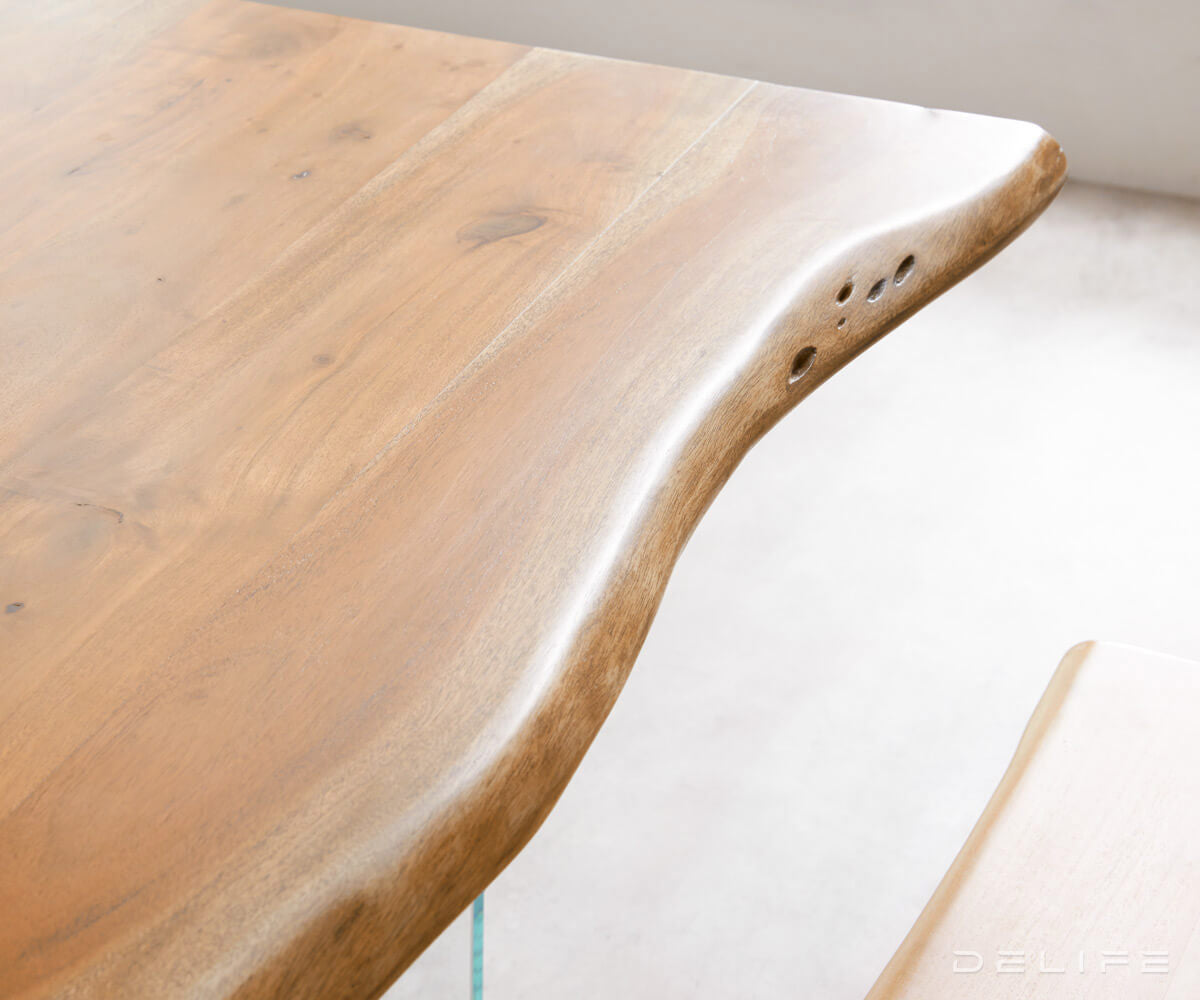 Blagovaonski stol Edge, Materijal: Bagrem, Debljina ploče: 3,5cm