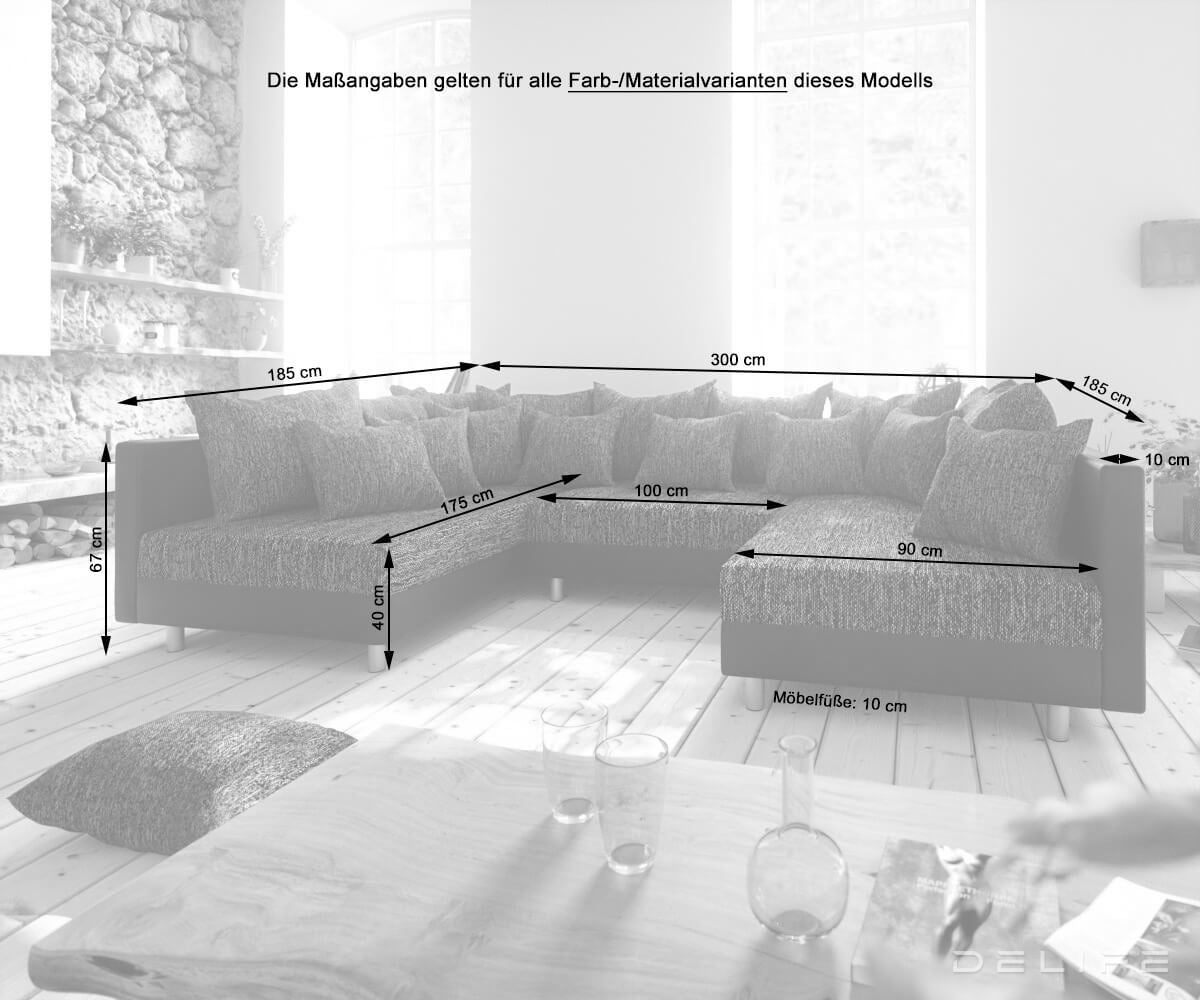 Kutna garnitura Clovis 300x185cm, Materijal: Mikrovelur