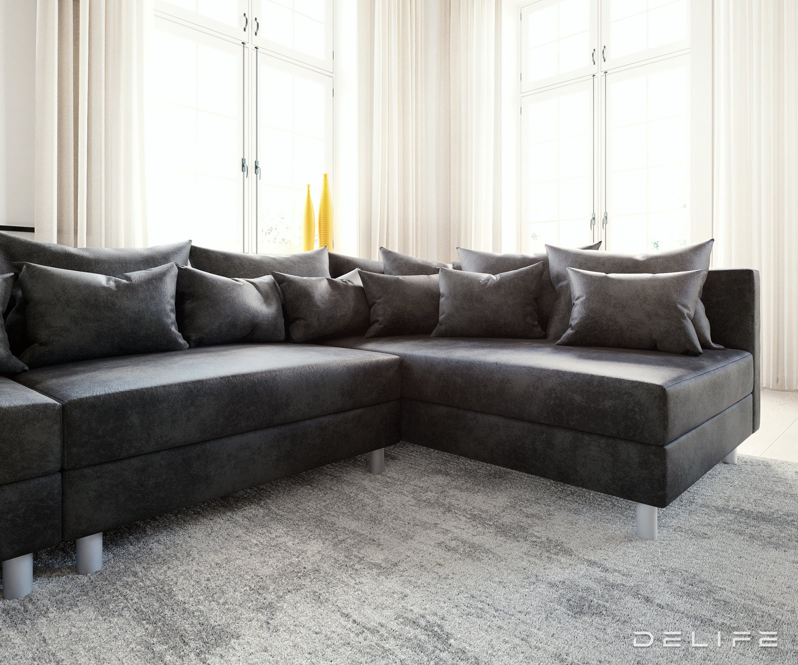 Kutna garnitura Clovis XL 400x185cm, Materijal: Mikrovelur