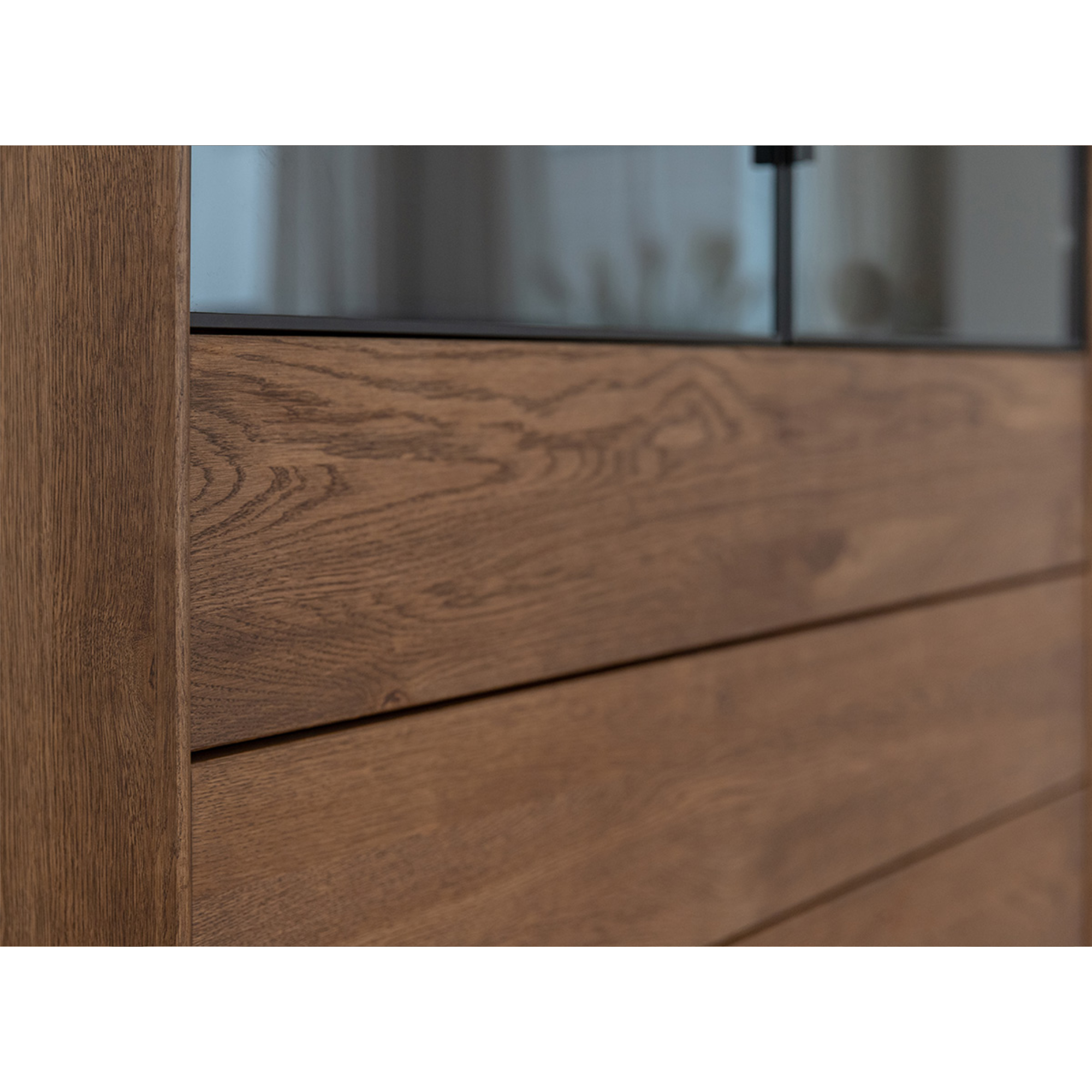 Vitrina Modern Loft 45x200cm, Materijal: Masivno Drvo Hrast