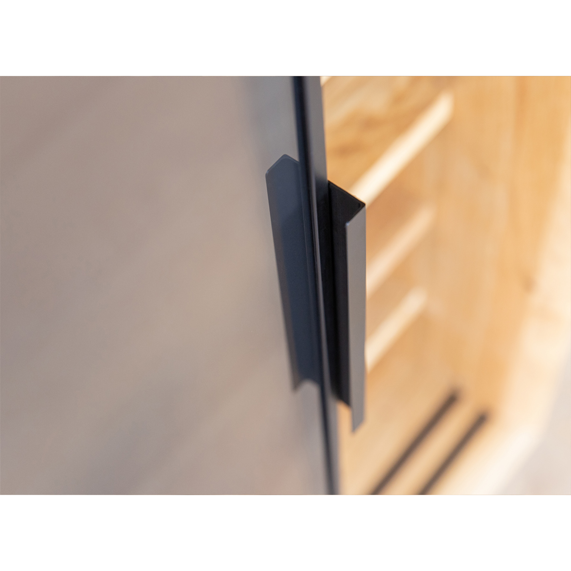 Komoda Modern Loft 101x45cm Sa Staklom, Materijal: Masivno Drvo Hrast