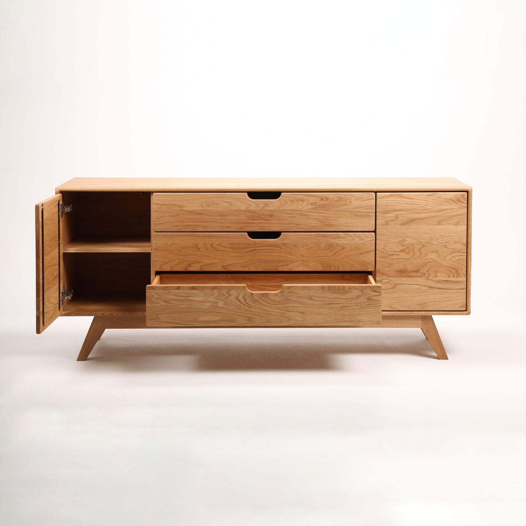Tv Komoda Modena 180x45cm, Materijal: Puno drvo Hrast