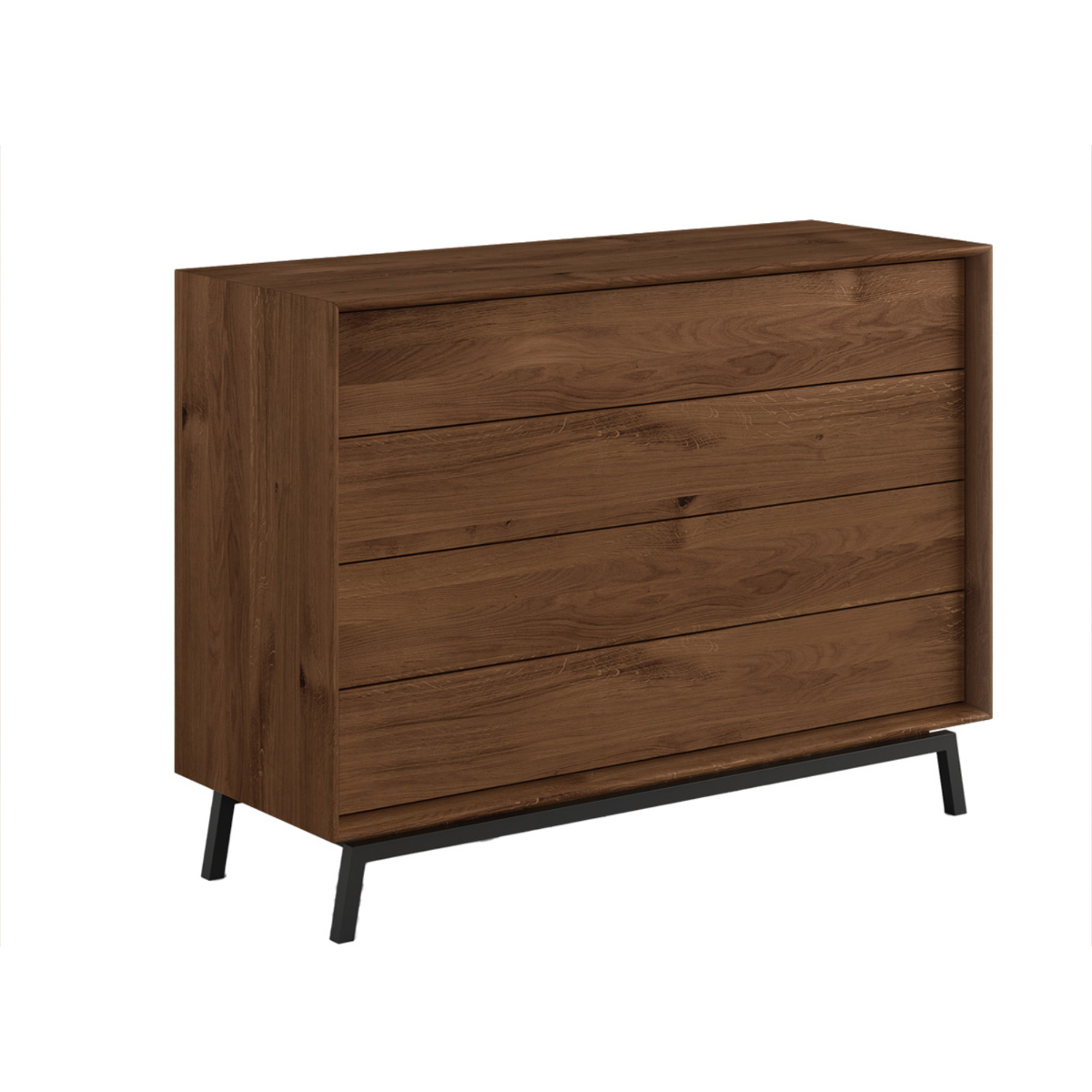 Komoda Modern Loft 120,50x45cm, Materijal: Masivno  Drvo Hrast