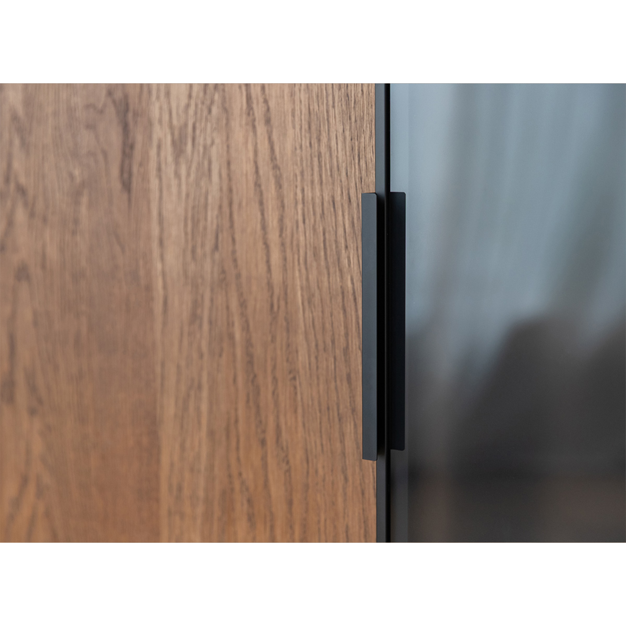 Komoda Modern Loft 101x45cm Sa Staklom, Materijal: Masivno Drvo Hrast