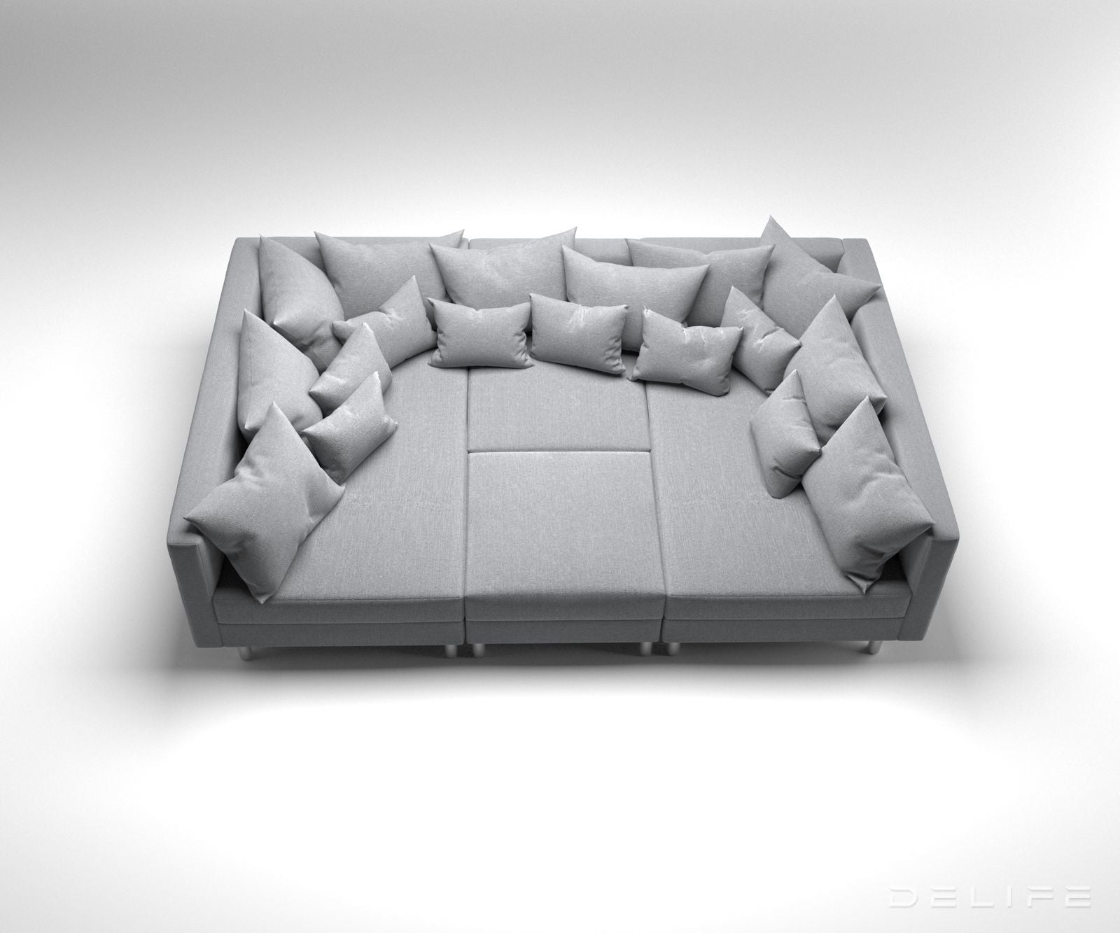 Kutna garnitura Clovis 200x185cm, Materijal: Ravno tkanje