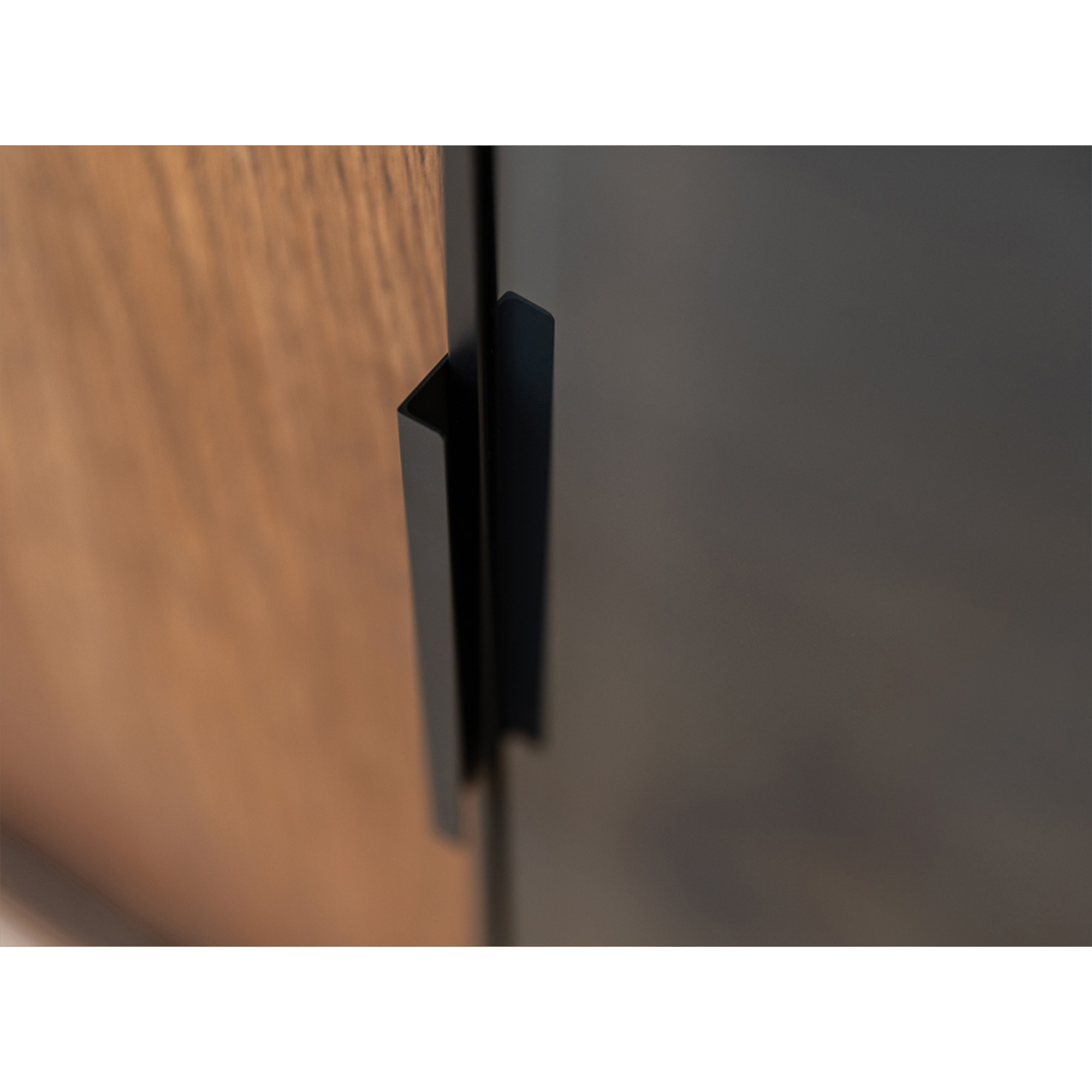 Komoda Modern Loft 101x45cm Sa Staklom, Materijal: Masivno Drvo Hrast