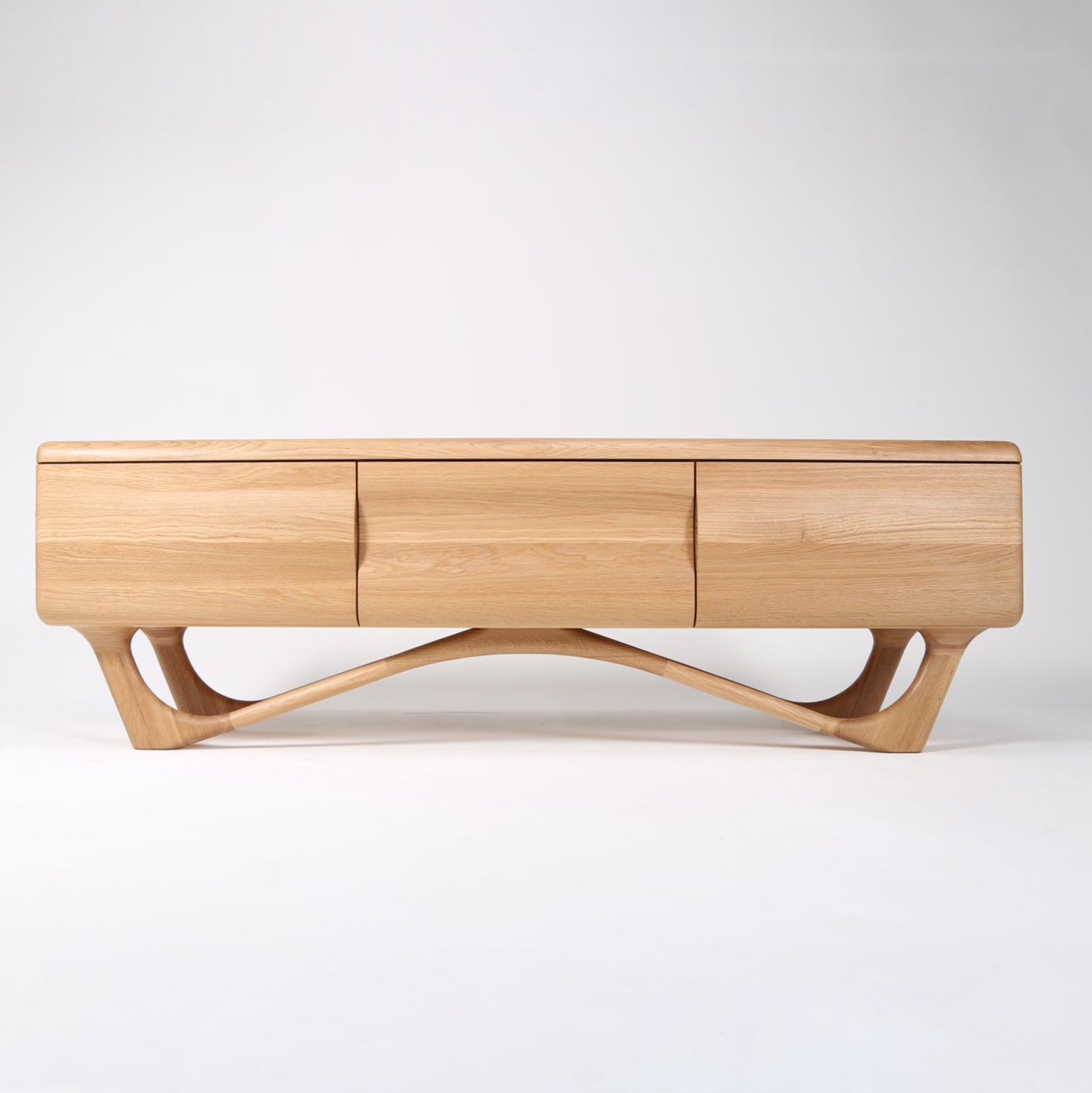 Tv Komoda Antoni 160x45cm, Materijal: Puno drvo Hrast