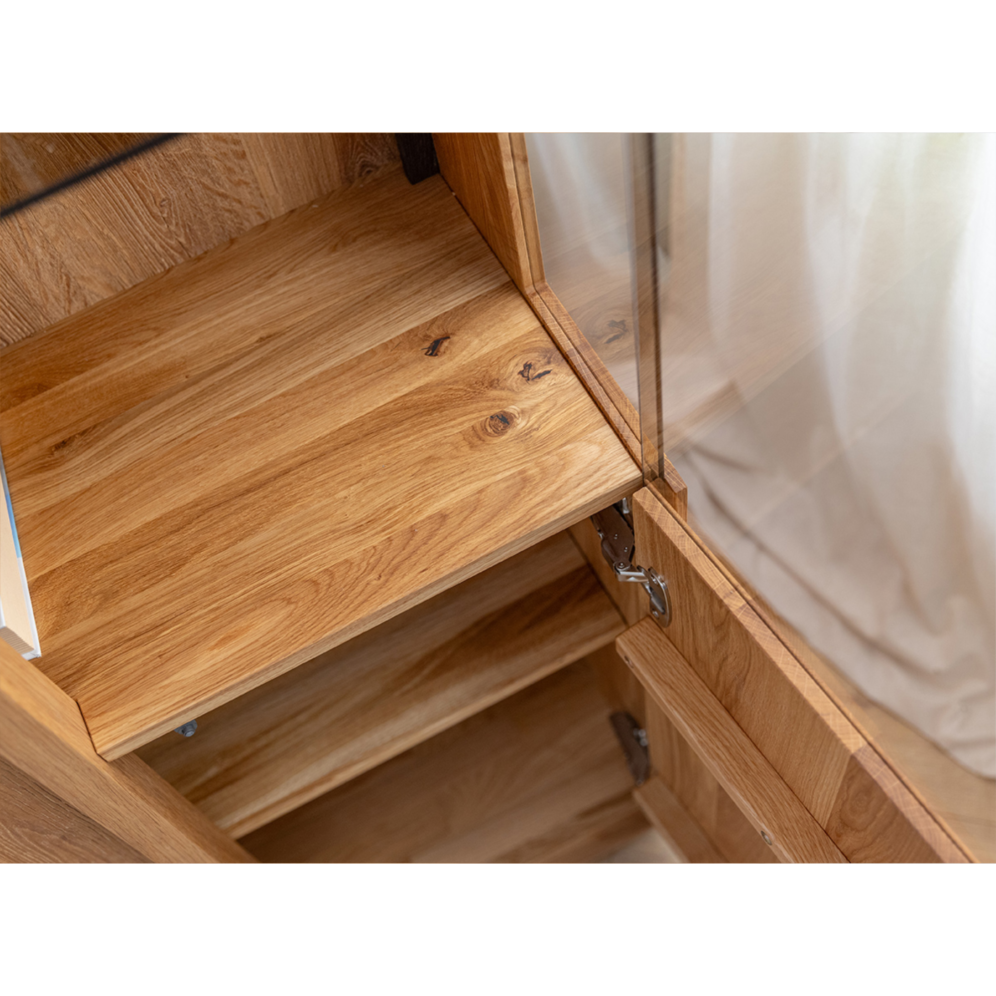 Vitrina Collodi 43x205cm, Materijal: Masivno Drvo Hrast