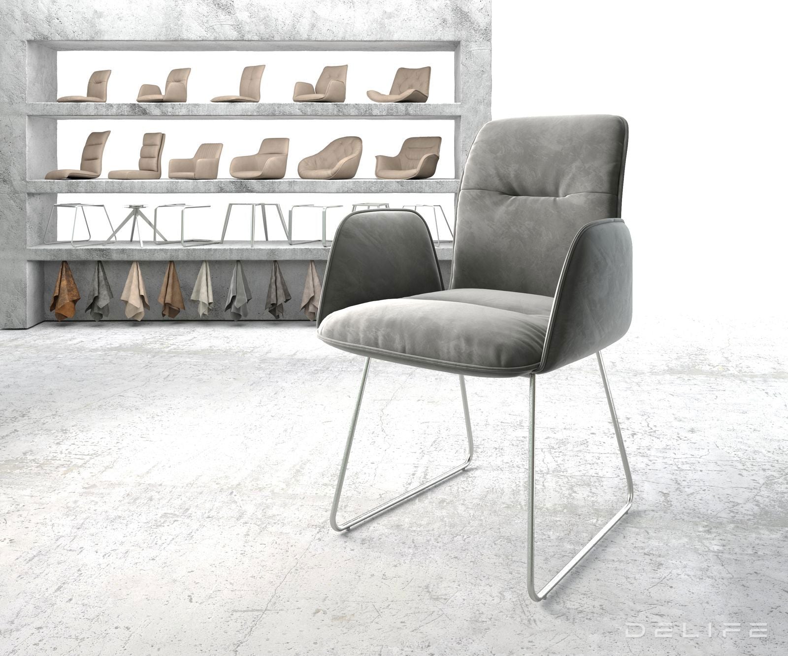 Blagovaonska stolica Vinja, Materijal: Baršun