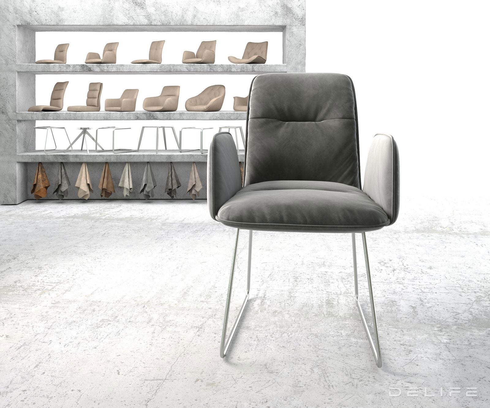 Blagovaonska stolica Vinja, Materijal: Baršun