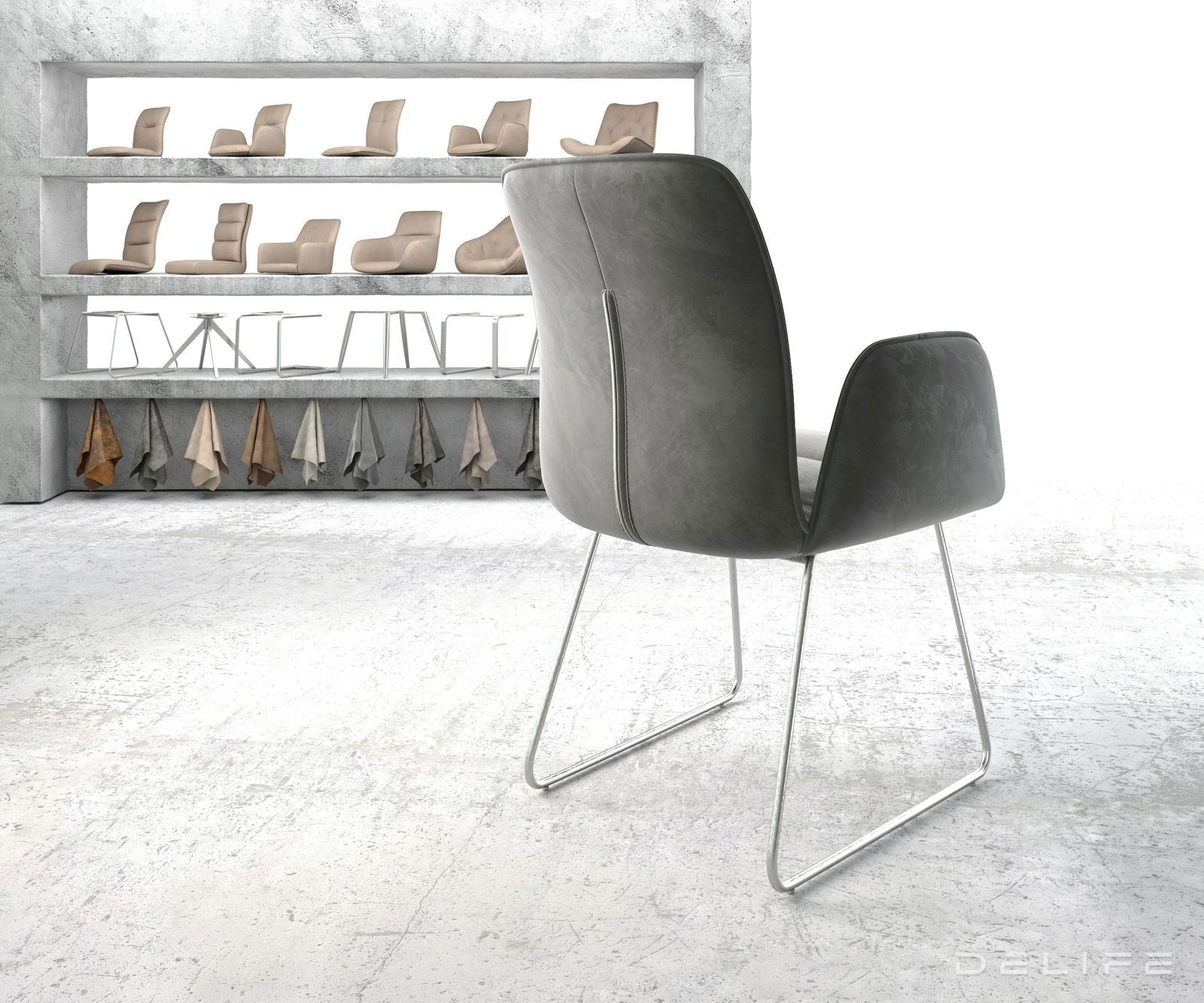 Blagovaonska stolica Vinja, Materijal: Baršun