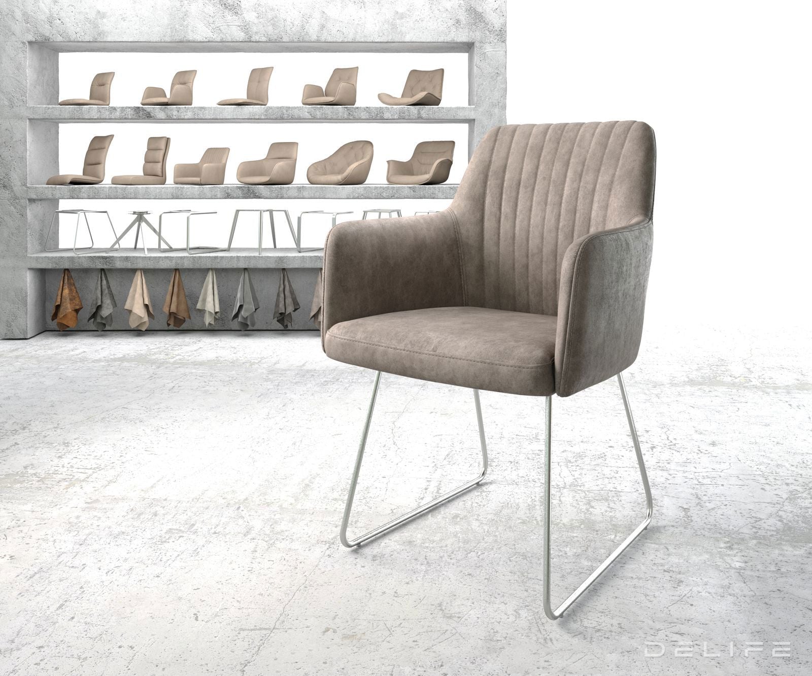 Blagovaonska stolica Greg, Materijal: Mikrofibra