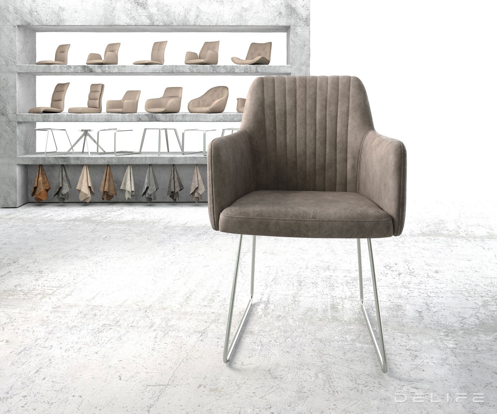 Blagovaonska stolica Greg, Materijal: Mikrofibra