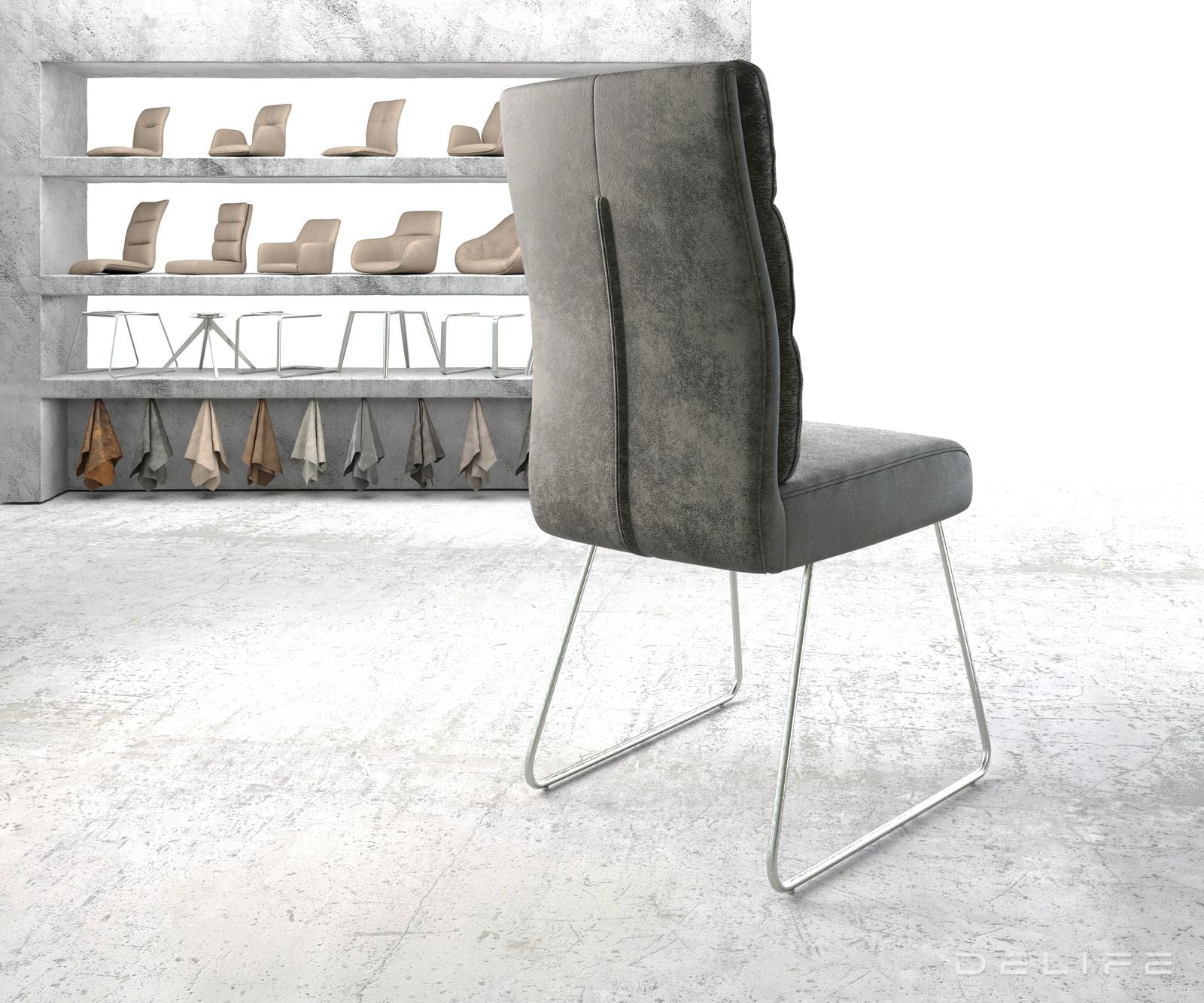 Blagovaonska stolica Pela, Materijal: Mikrofibra