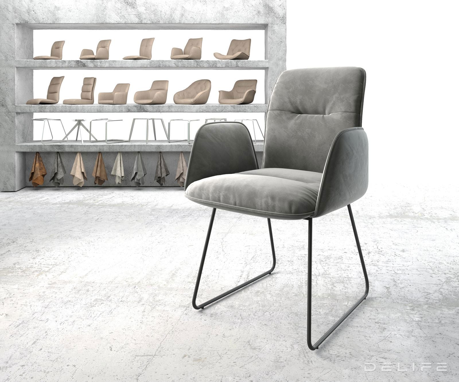 Blagovaonska stolica Vinja, Materijal: Baršun