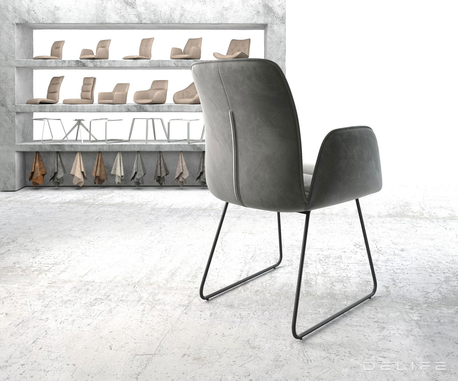 Blagovaonska stolica Vinja, Materijal: Baršun