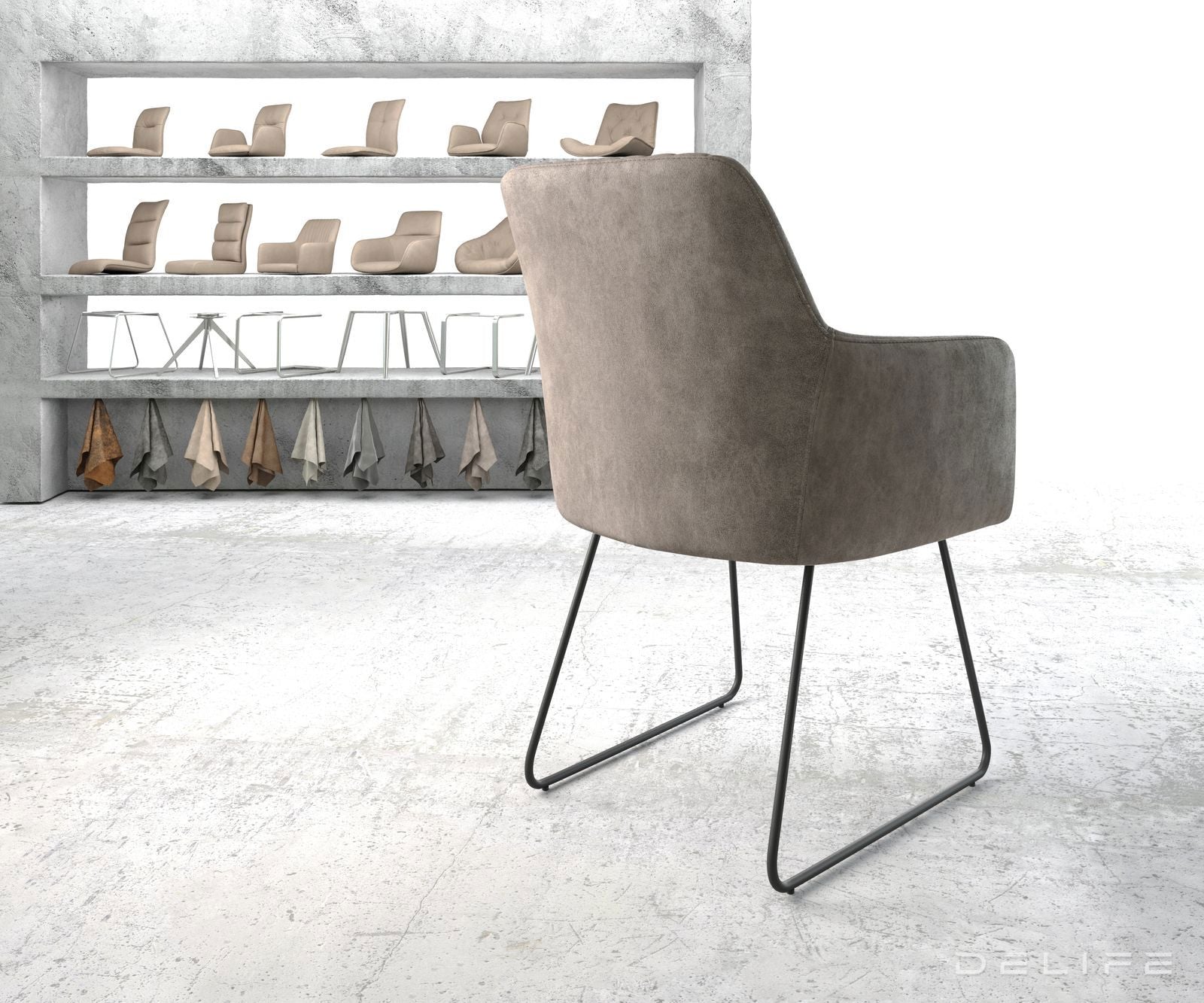 Blagovaonska stolica Greg, Materijal: Mikrofibra