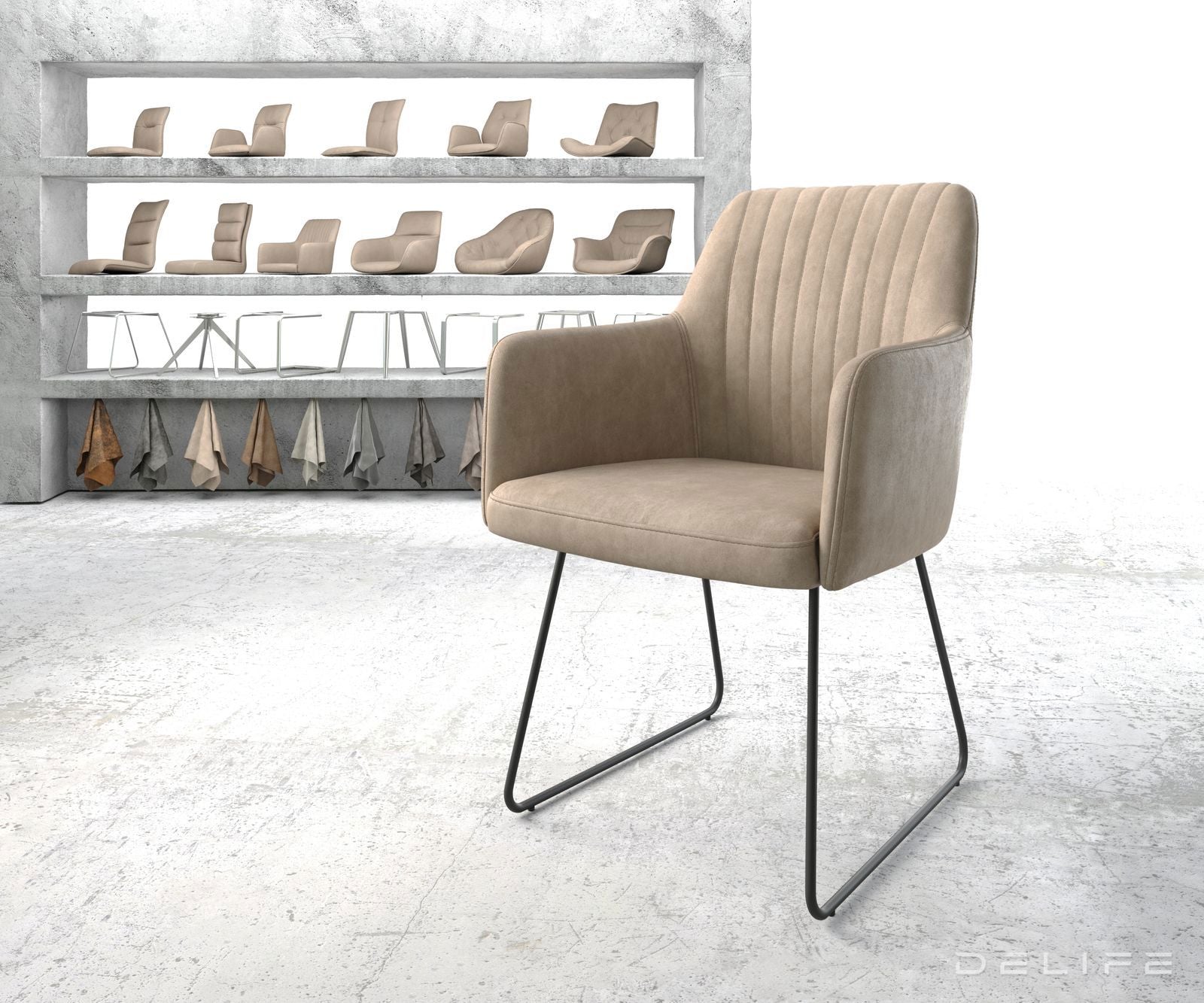 Blagovaonska stolica Greg, Materijal: Mikrofibra