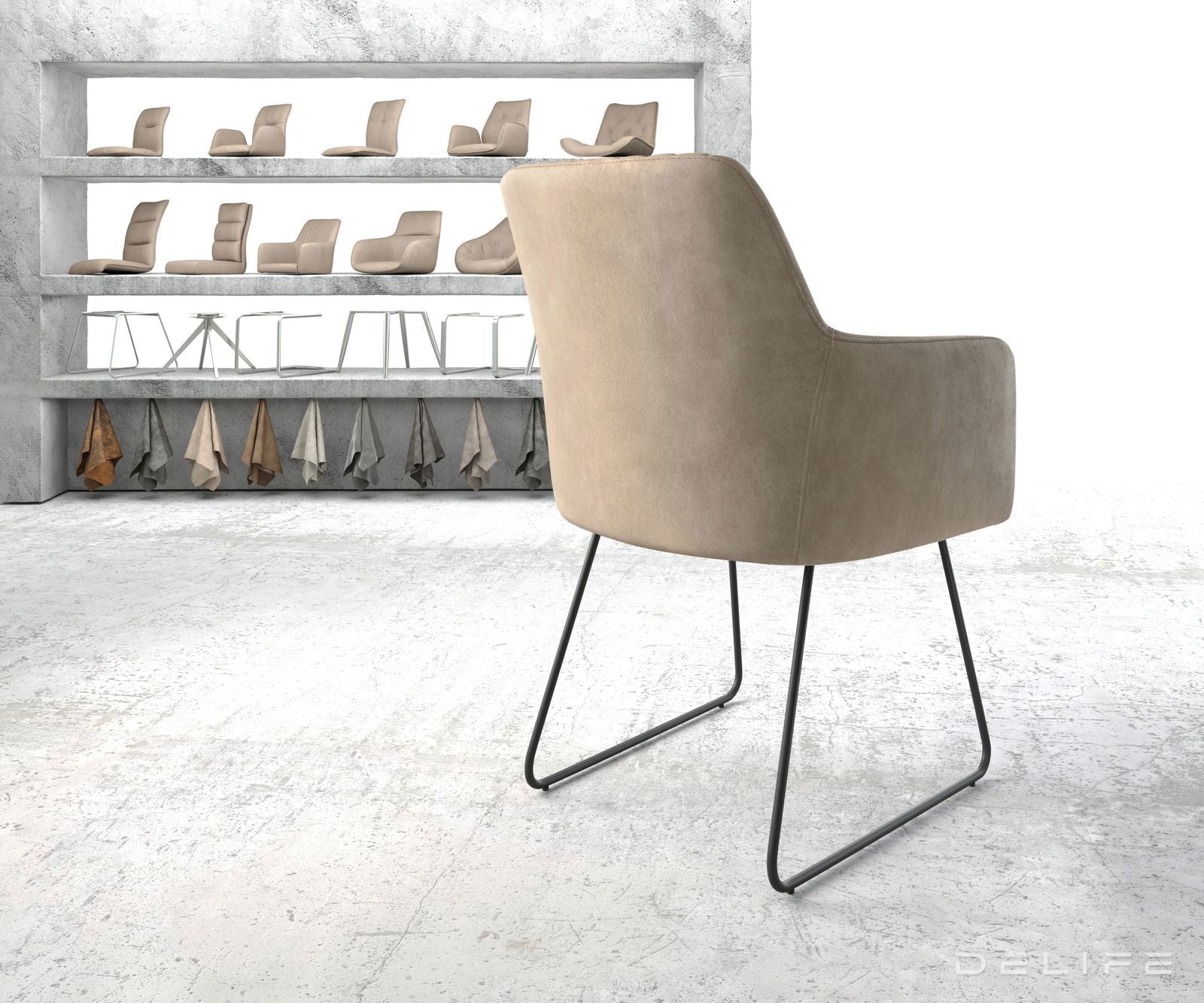 Blagovaonska stolica Greg, Materijal: Mikrofibra