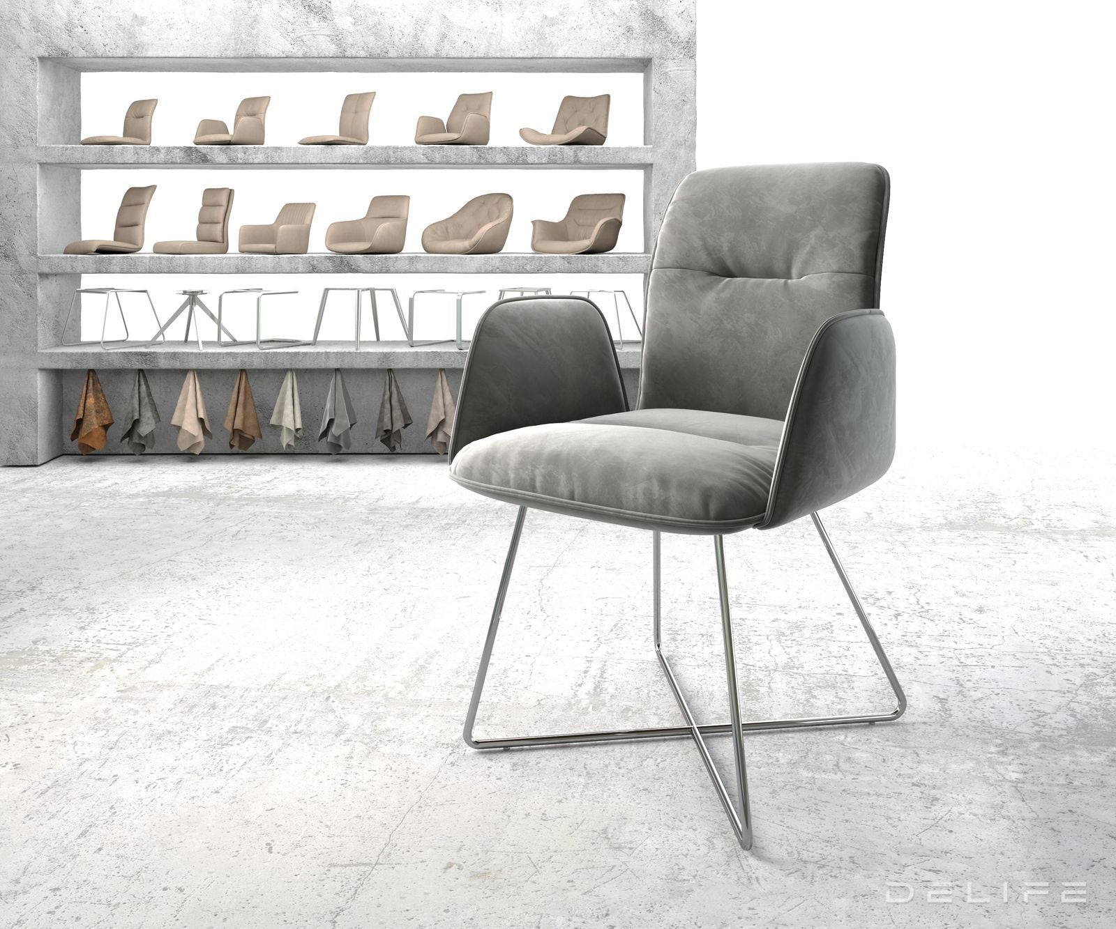 Blagovaonska stolica Vinja, Materijal: Baršun