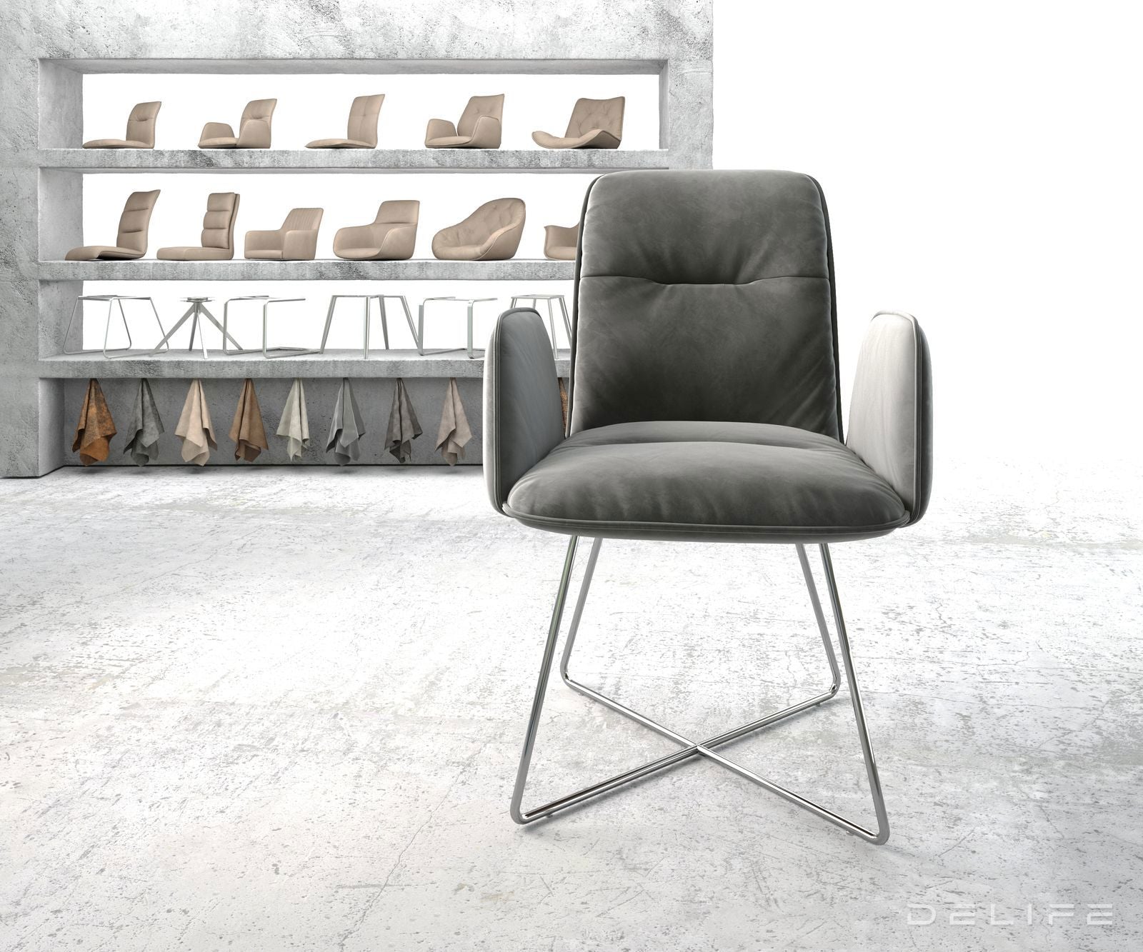 Blagovaonska stolica Vinja, Materijal: Baršun