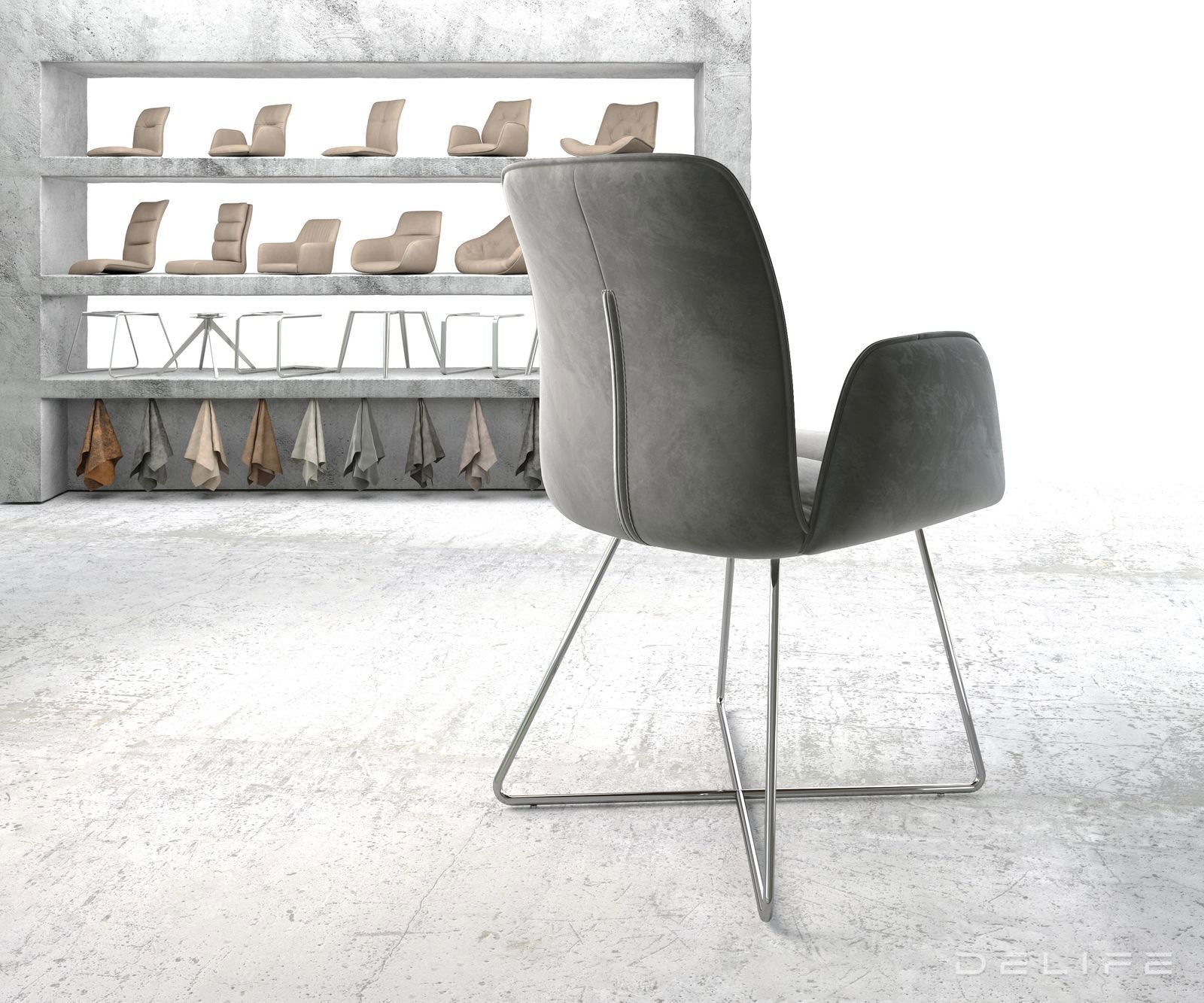 Blagovaonska stolica Vinja, Materijal: Baršun