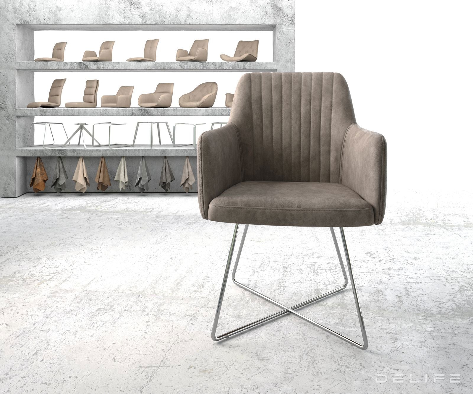 Blagovaonska stolica Greg, Materijal: Mikrofibra