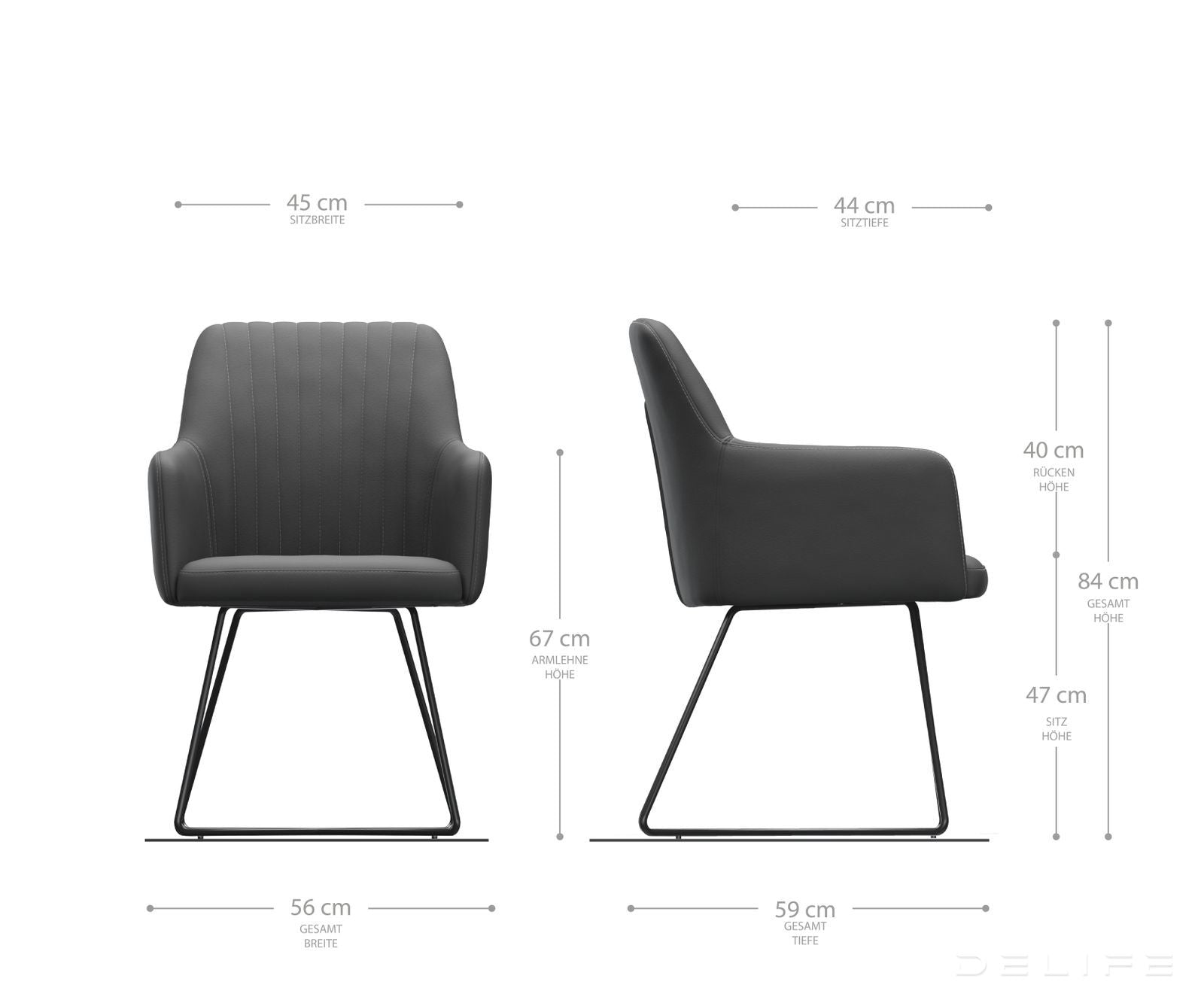 Blagovaonska stolica Greg, Materijal: Baršun