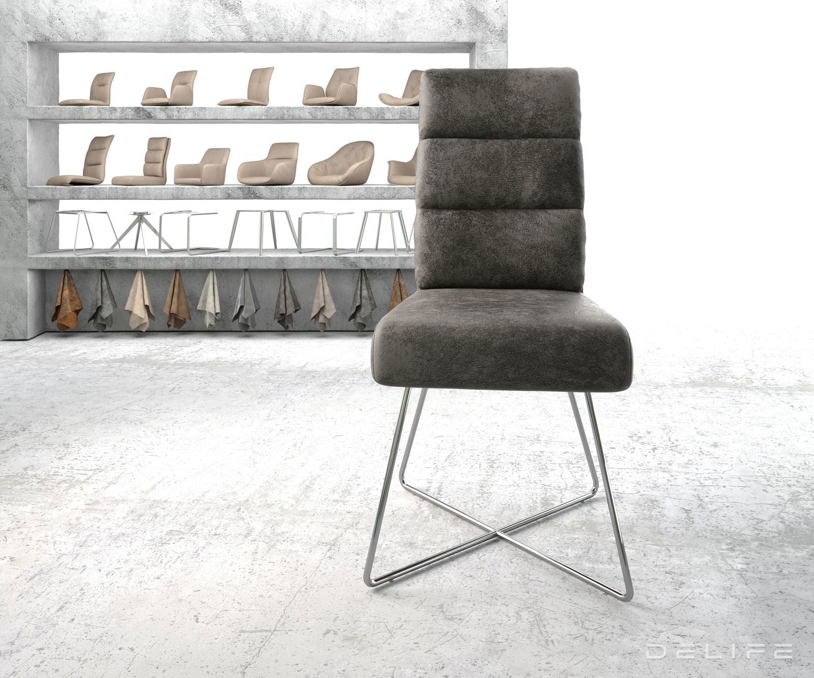 Blagovaonska stolica Pela, Materijal: Mikrofibra