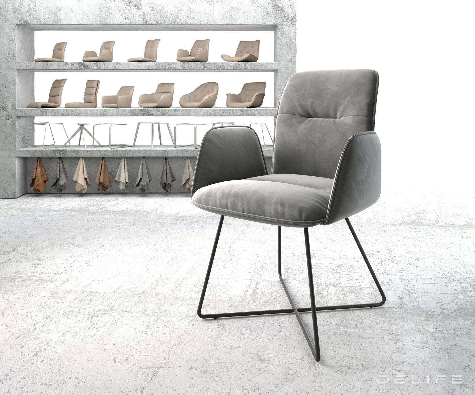 Blagovaonska stolica Vinja, Materijal: Baršun