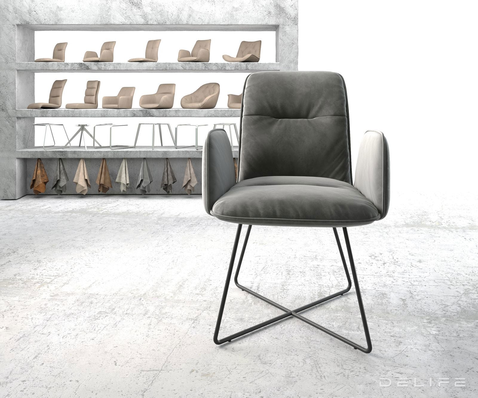 Blagovaonska stolica Vinja, Materijal: Baršun