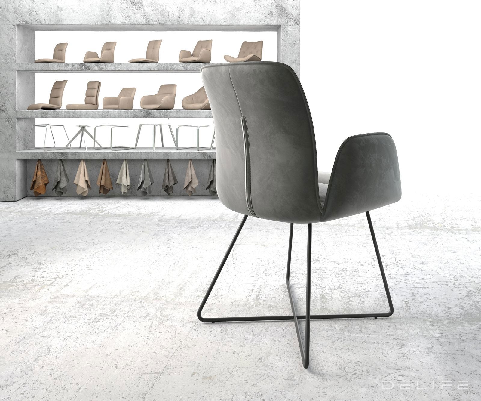 Blagovaonska stolica Vinja, Materijal: Baršun