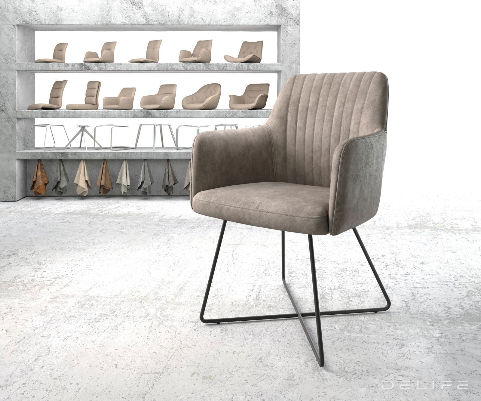 Blagovaonska stolica Greg, Materijal: Mikrofibra