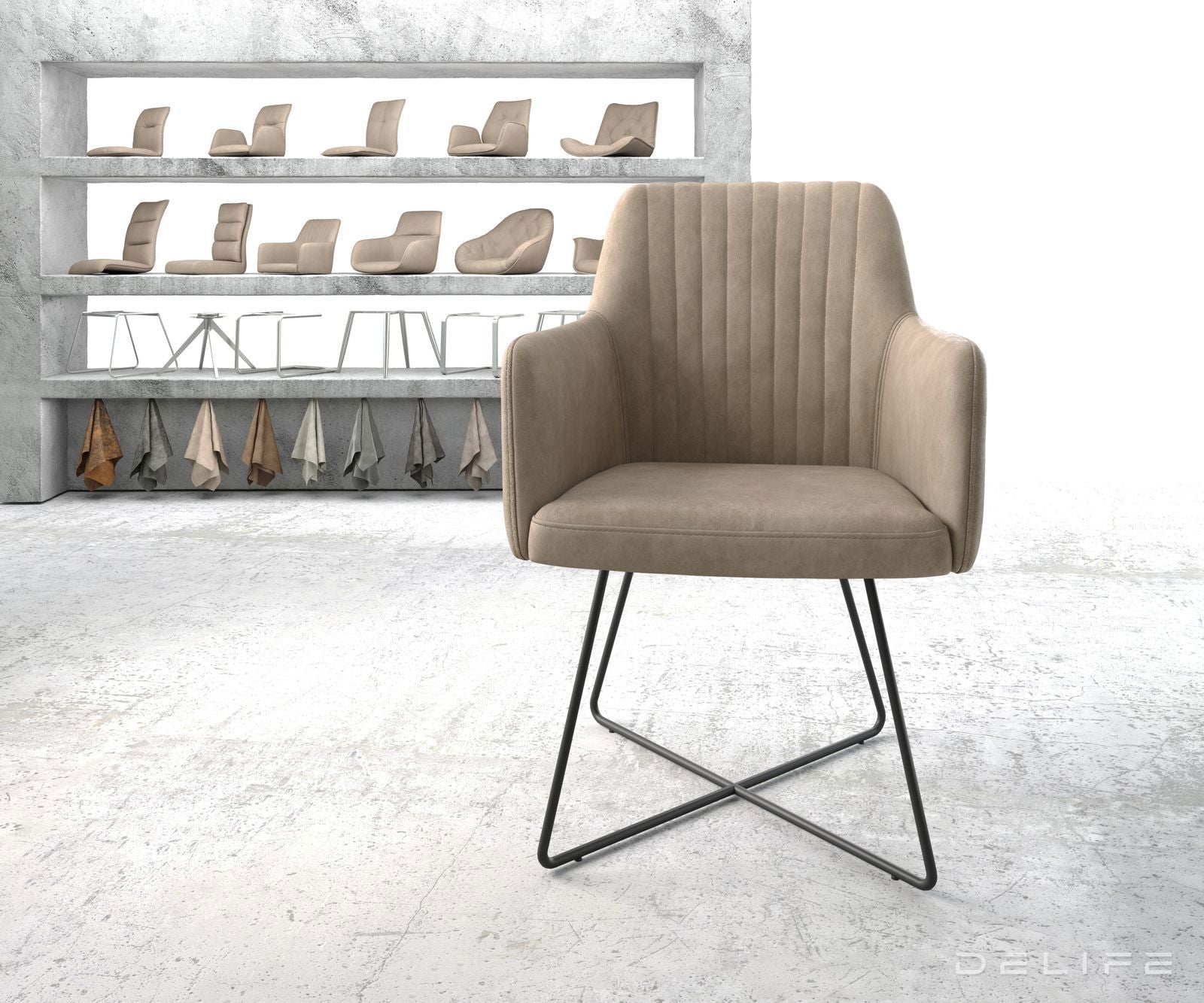 Blagovaonska stolica Greg, Materijal: Mikrofibra