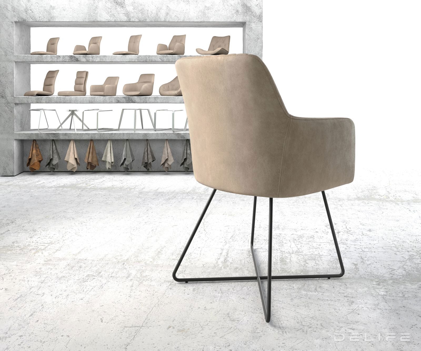 Blagovaonska stolica Greg, Materijal: Mikrofibra