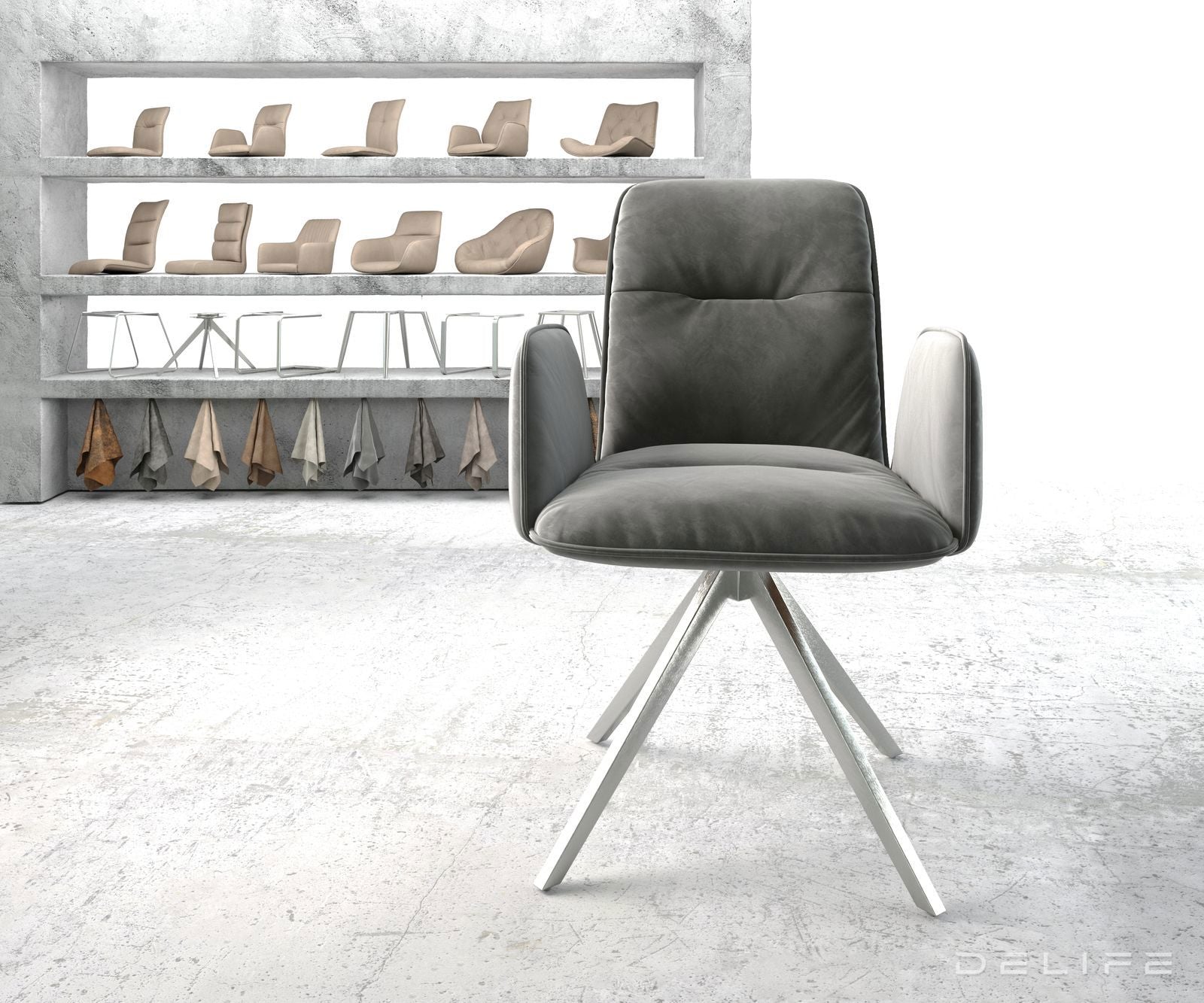 Blagovaonska stolica Vinja, Materijal: Baršun