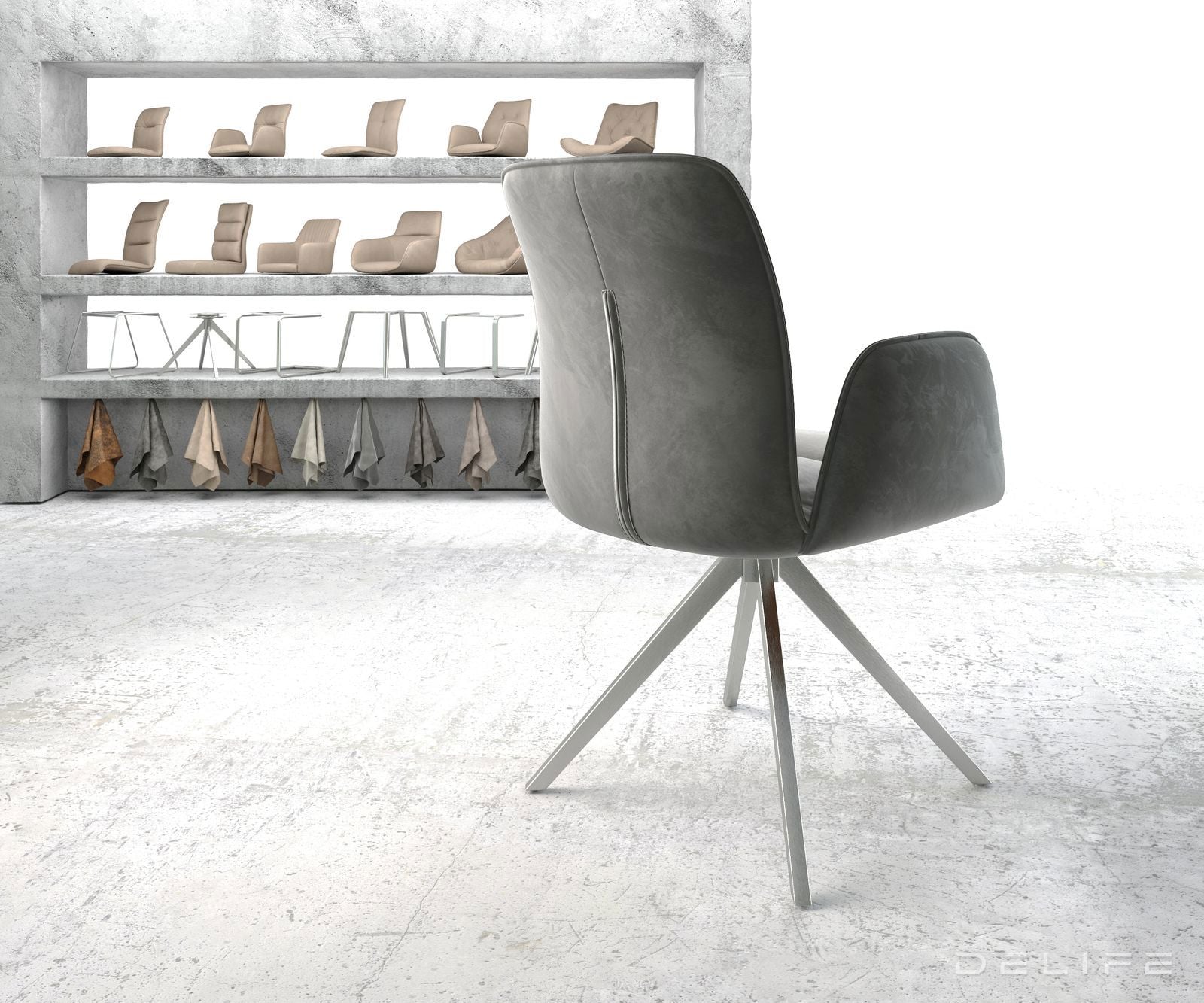 Blagovaonska stolica Vinja, Materijal: Baršun