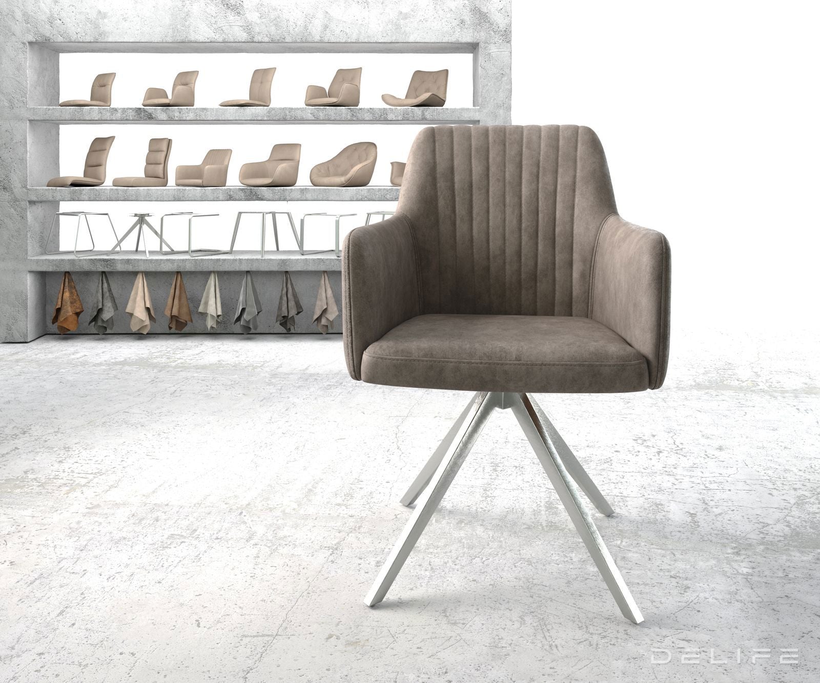 Blagovaonska stolica Greg, Materijal: Mikrofibra