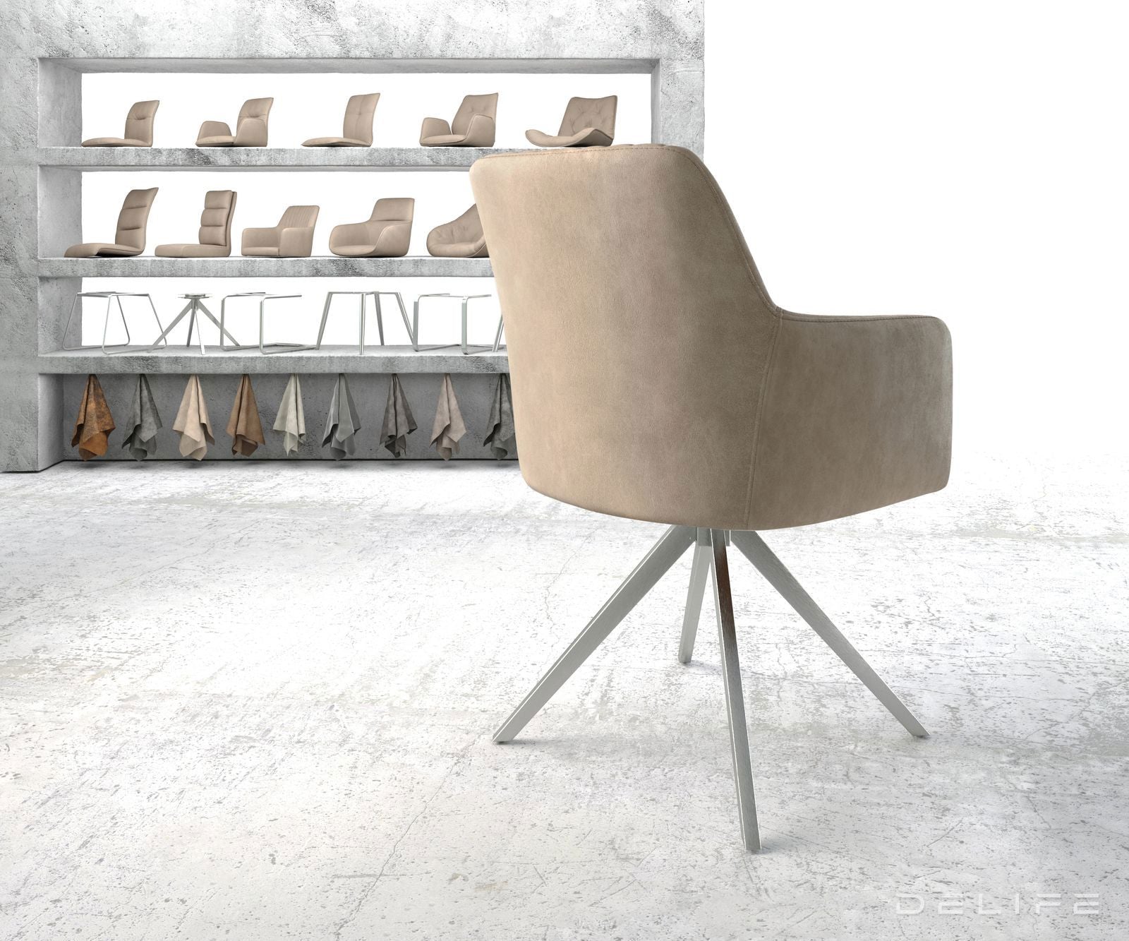 Blagovaonska stolica Greg, Materijal: Mikrofibra