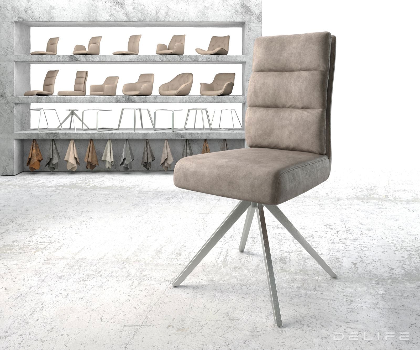 Blagovaonska stolica Pela, Materijal: Mikrofibra