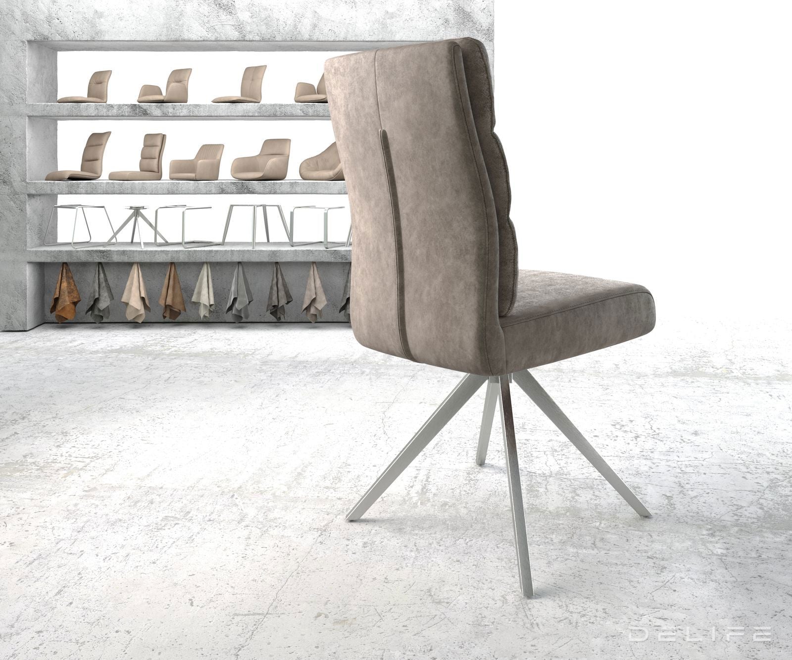 Blagovaonska stolica Pela, Materijal: Mikrofibra