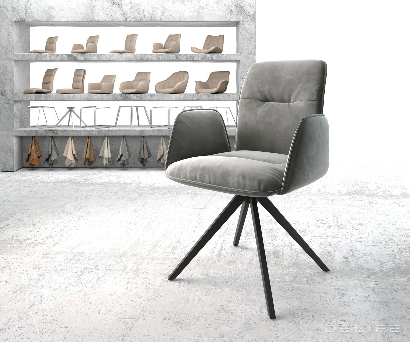 Blagovaonska stolica Vinja, Materijal: Baršun