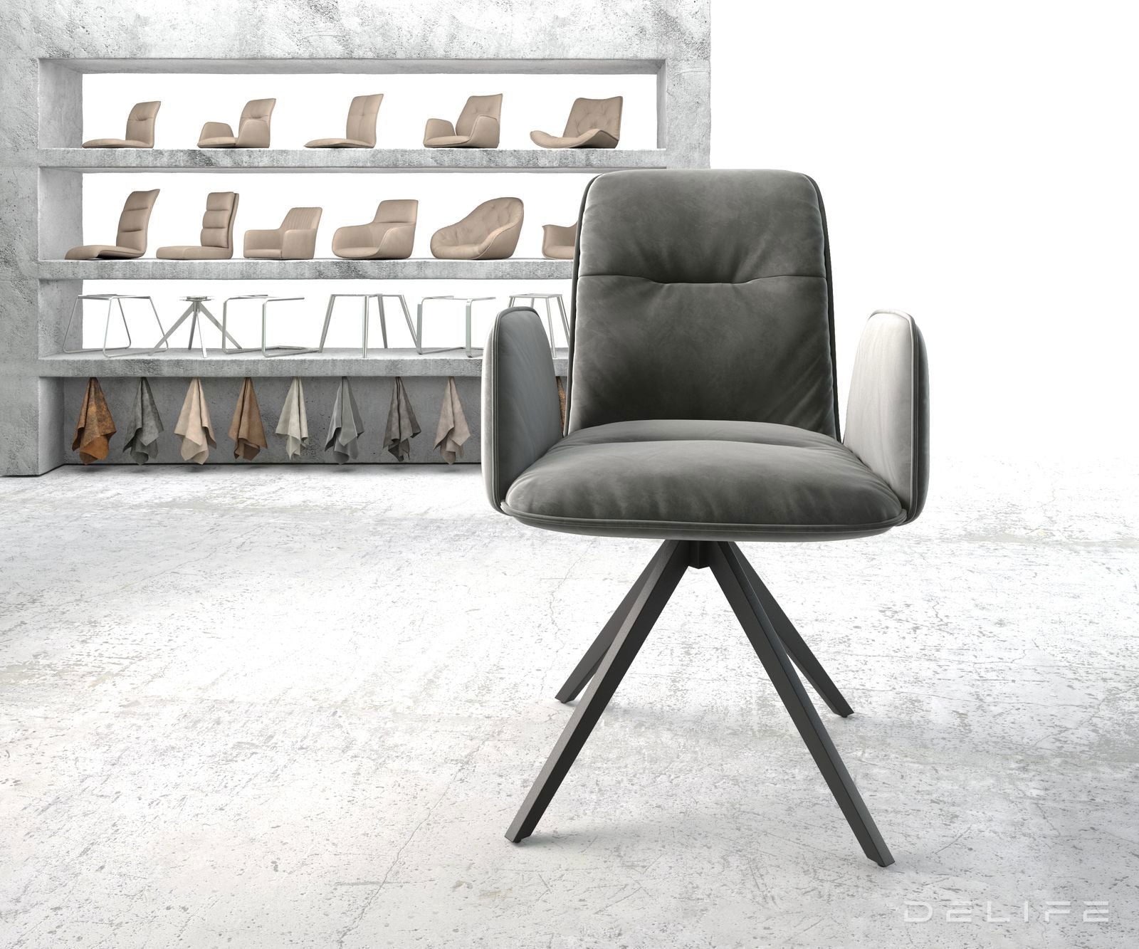 Blagovaonska stolica Vinja, Materijal: Baršun