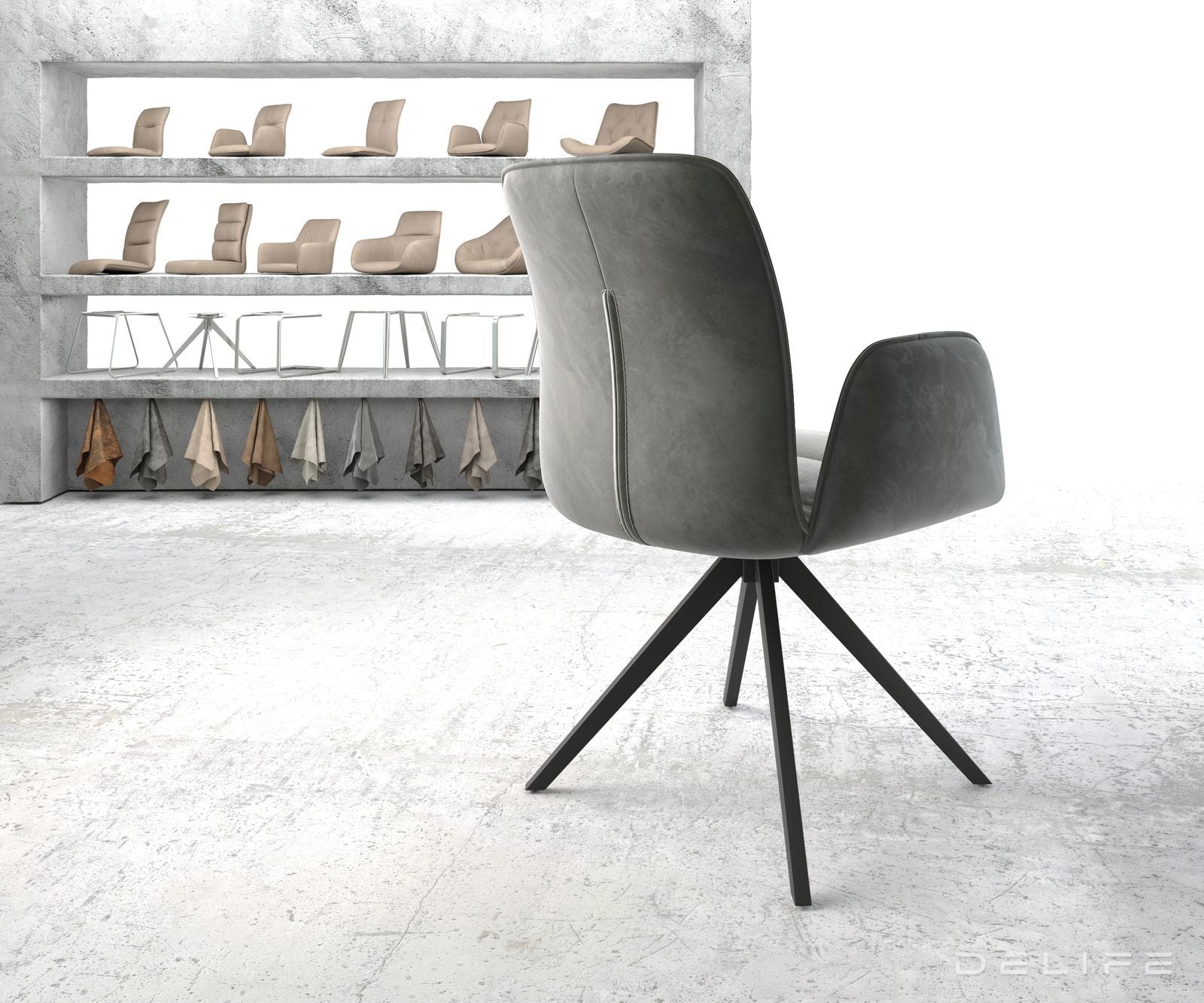 Blagovaonska stolica Vinja, Materijal: Baršun