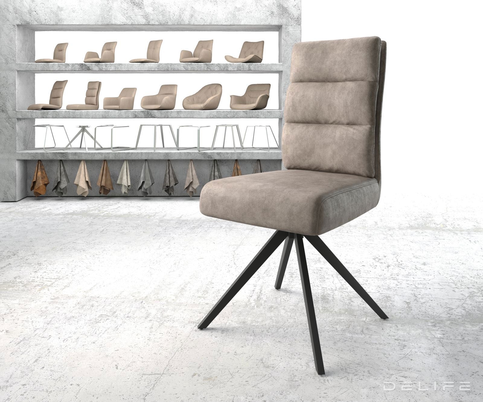 Blagovaonska stolica Pela, Materijal: Mikrofibra